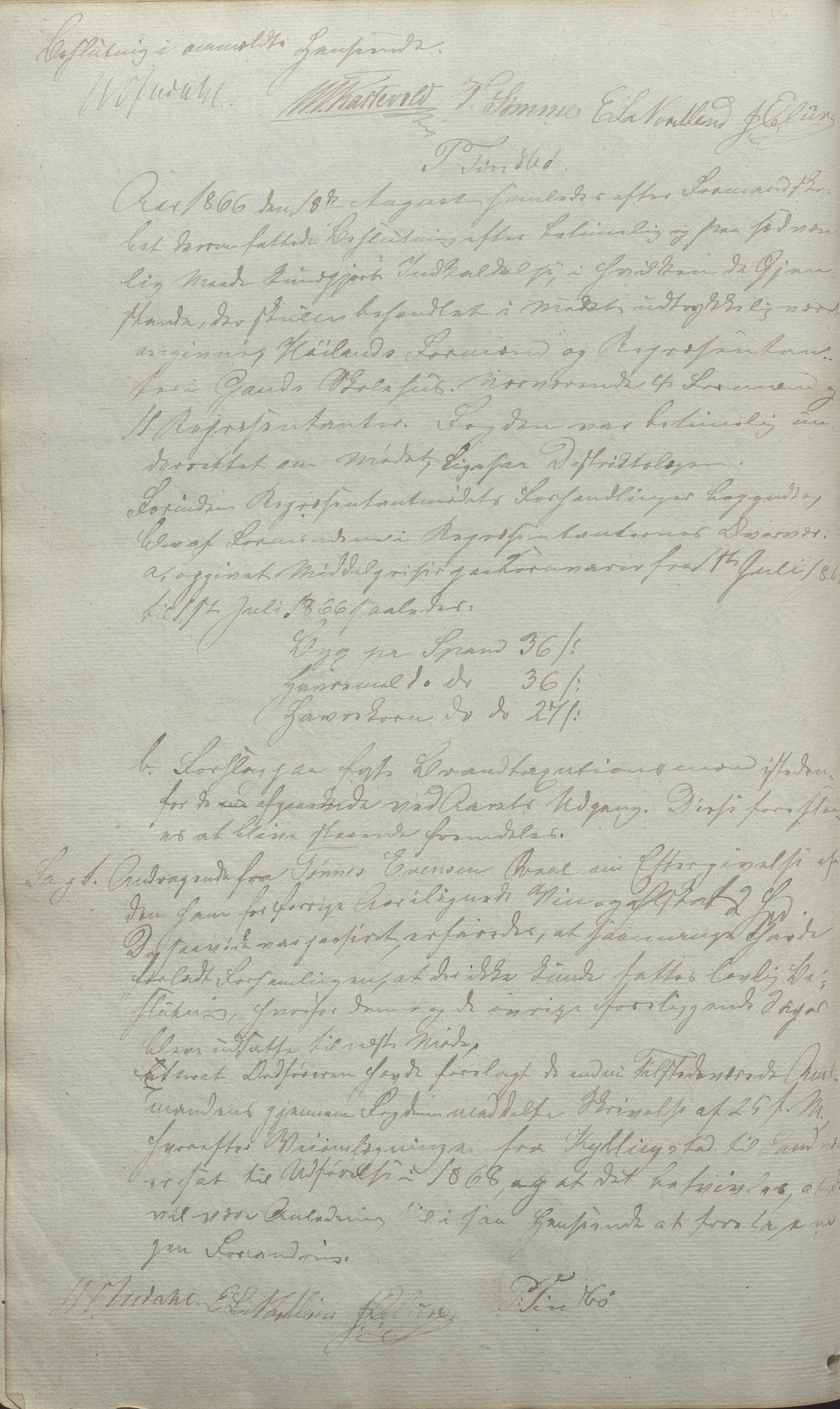 Høyland kommune - Formannskapet, IKAR/K-100046/Aa/L0001: Møtebok, 1837-1867, s. 225b