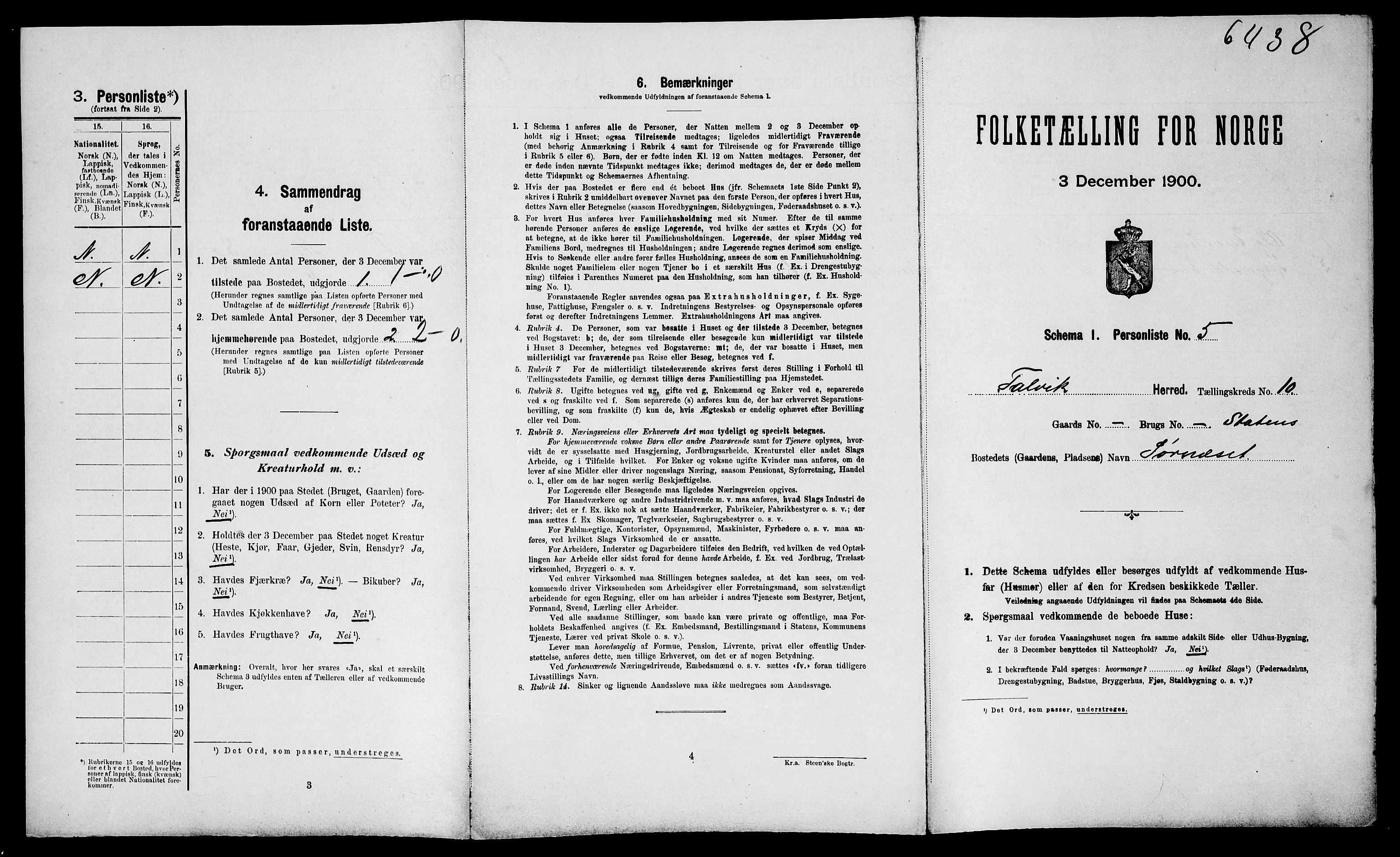 SATØ, Folketelling 1900 for 2013 Talvik herred, 1900, s. 637