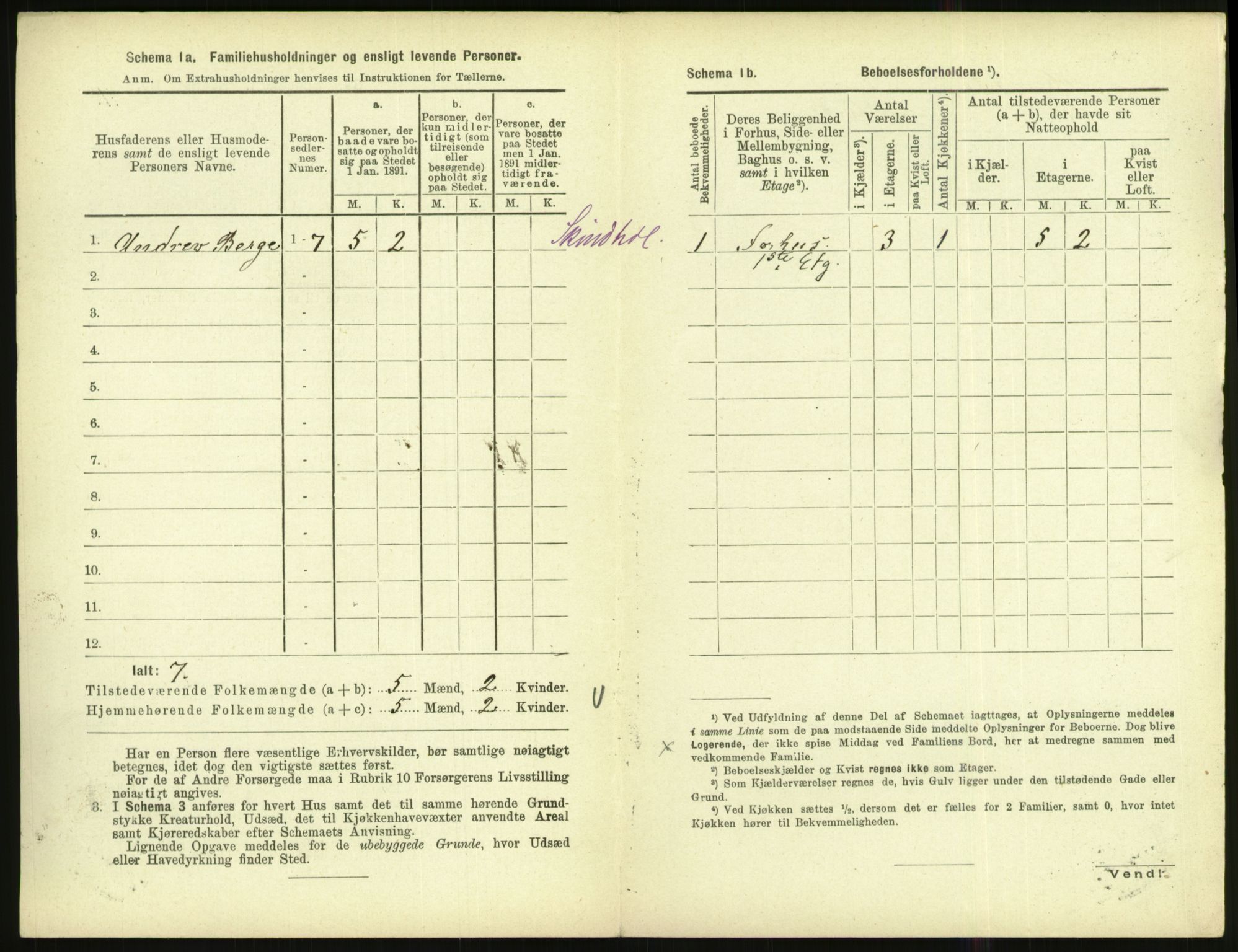 RA, Folketelling 1891 for 1002 Mandal ladested, 1891, s. 696