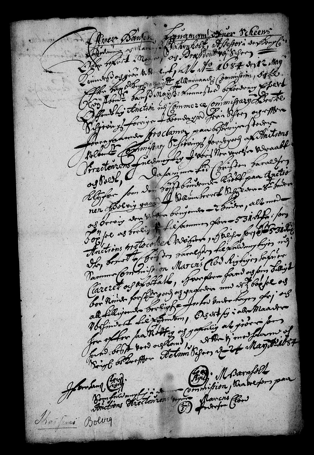 Stattholderembetet 1572-1771, RA/EA-2870/Af/L0001: Avskrifter av vedlegg til originale supplikker, nummerert i samsvar med supplikkbøkene, 1683-1687, s. 41
