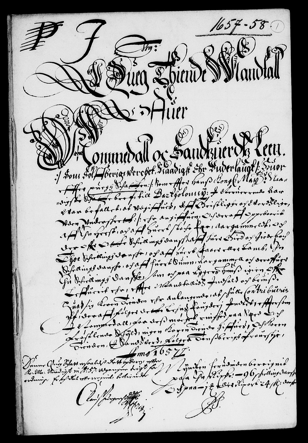 Rentekammeret inntil 1814, Reviderte regnskaper, Lensregnskaper, AV/RA-EA-5023/R/Rb/Rbn/L0005: Numedal og Sandsvær len, 1656-1661