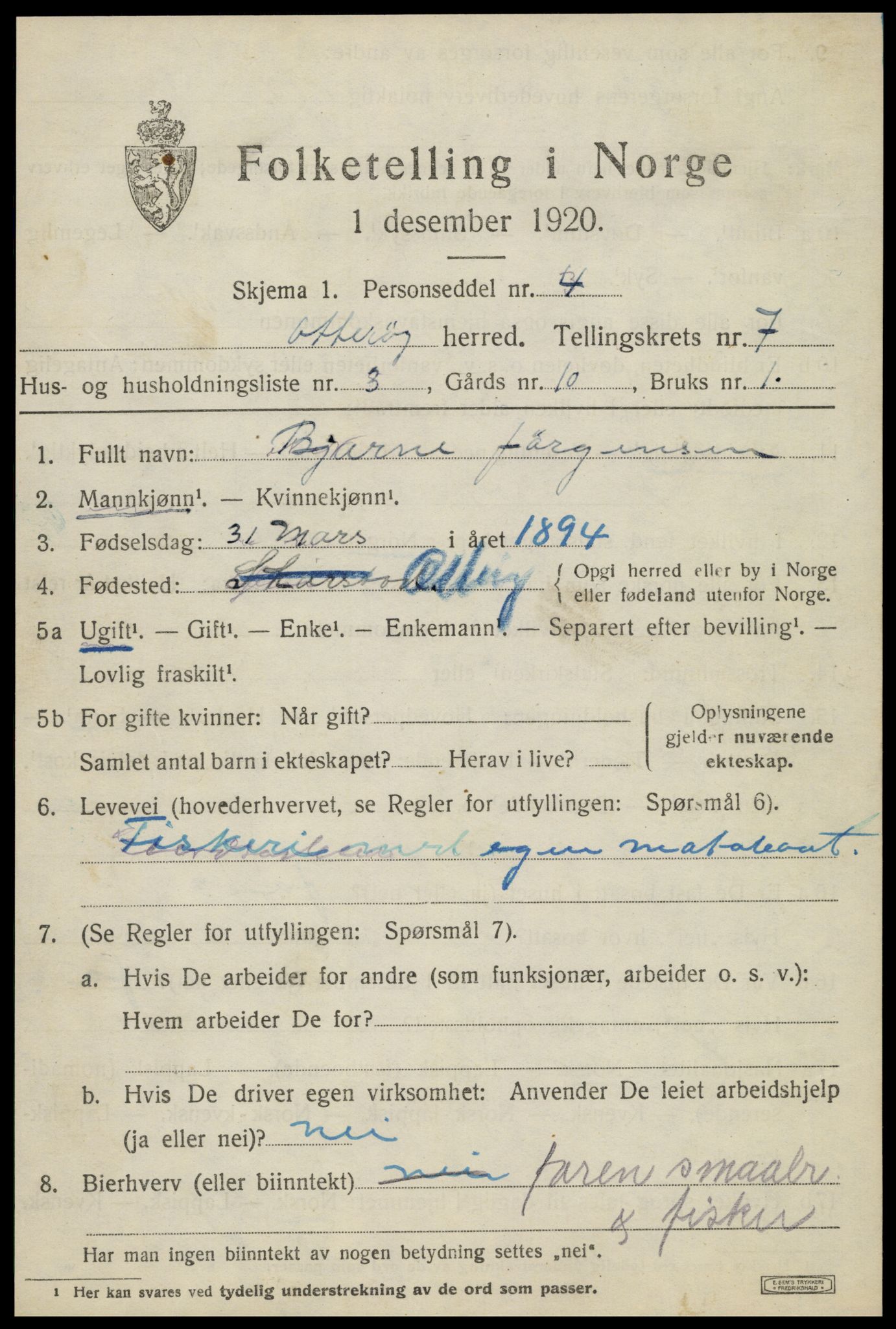 SAT, Folketelling 1920 for 1747 Otterøy herred, 1920, s. 2623
