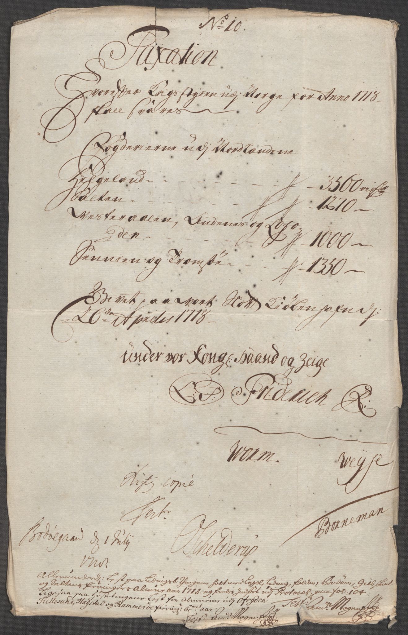 Rentekammeret inntil 1814, Reviderte regnskaper, Fogderegnskap, RA/EA-4092/R66/L4588: Fogderegnskap Salten, 1718, s. 177