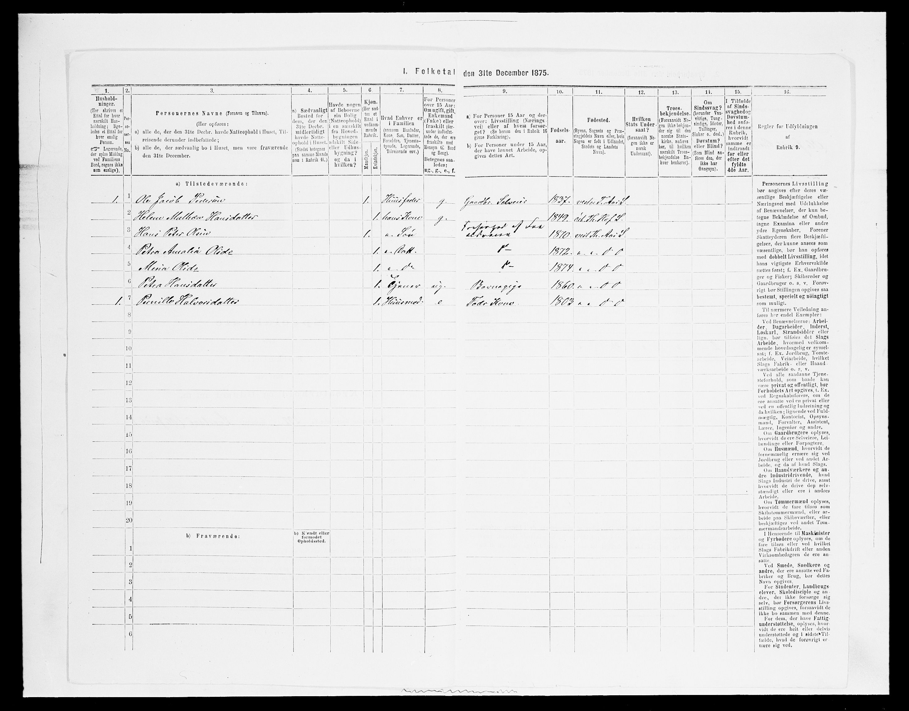 SAH, Folketelling 1875 for 0529P Vestre Toten prestegjeld, 1875, s. 434