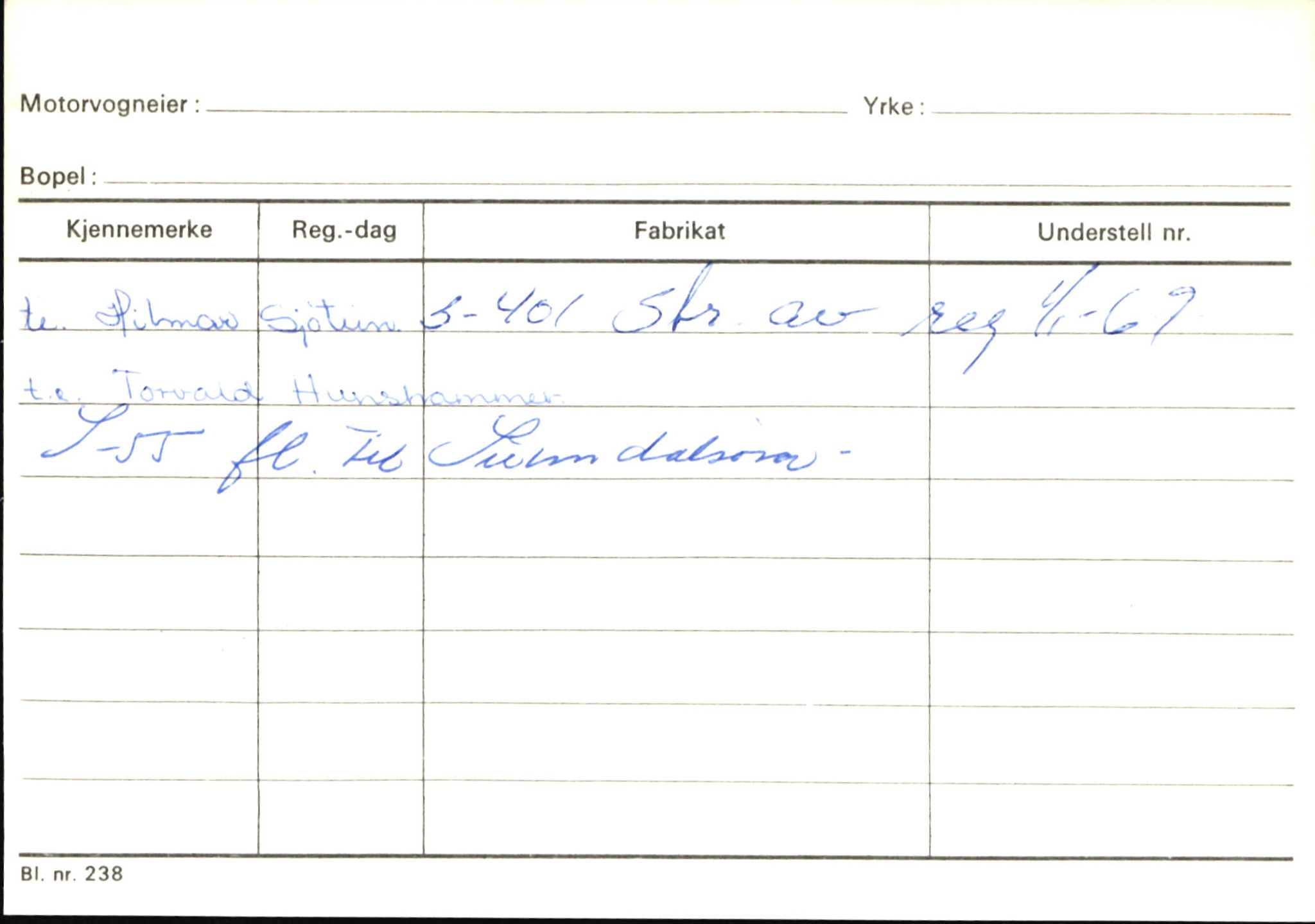 Statens vegvesen, Sogn og Fjordane vegkontor, AV/SAB-A-5301/4/F/L0146: Registerkort Årdal R-Å samt diverse kort, 1945-1975, s. 187