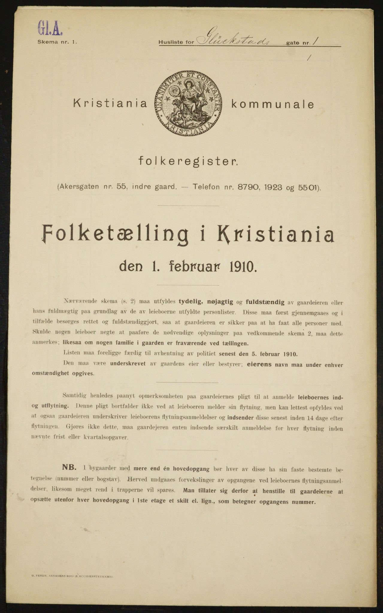 OBA, Kommunal folketelling 1.2.1910 for Kristiania, 1910, s. 27895