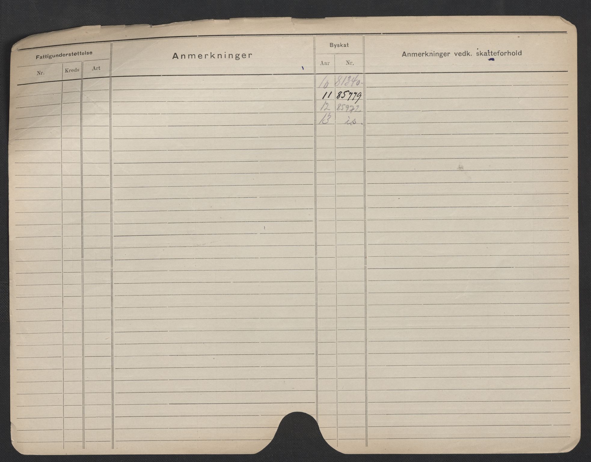 Oslo folkeregister, Registerkort, AV/SAO-A-11715/F/Fa/Fac/L0006: Menn, 1906-1914, s. 375b
