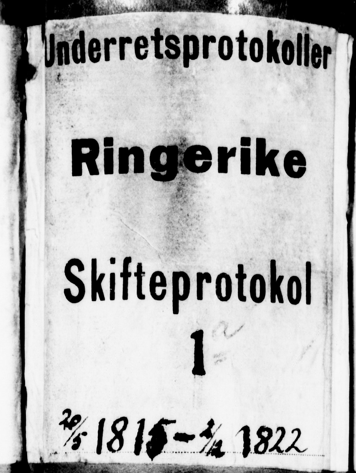 Ringerike og Hallingdal sorenskriveri, SAKO/A-81/H/Ha/L0025a: Skifteprotokoll, 1815-1822
