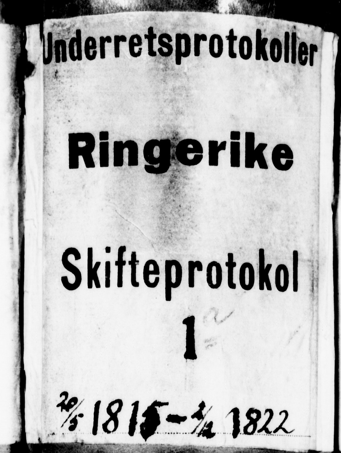 Ringerike og Hallingdal sorenskriveri, AV/SAKO-A-81/H/Ha/L0025a: Skifteprotokoll, 1815-1822