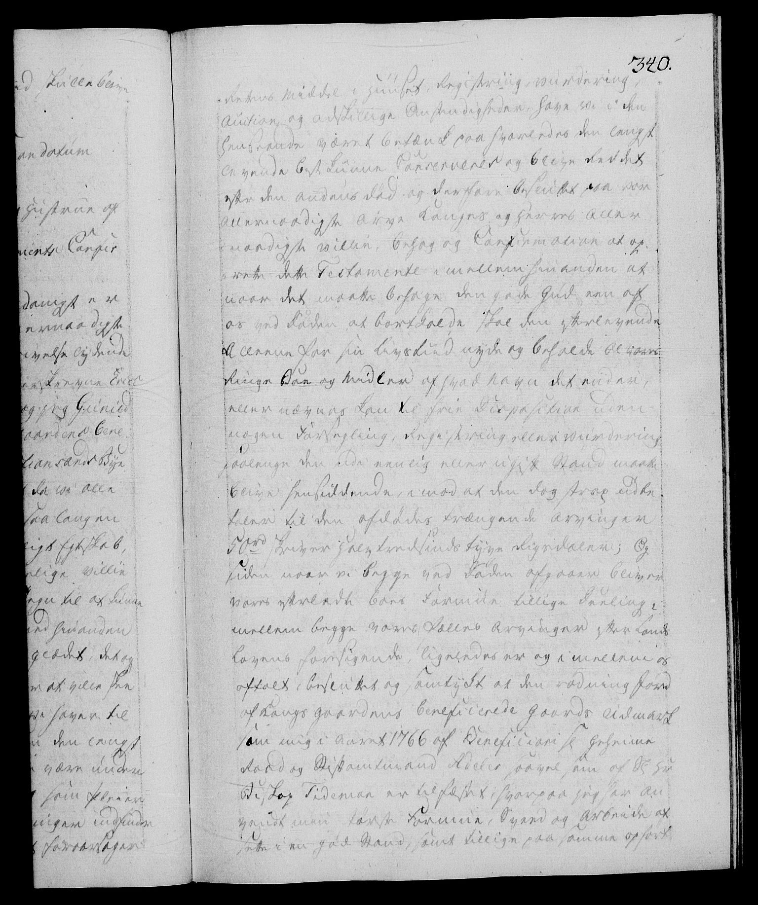 Danske Kanselli 1572-1799, RA/EA-3023/F/Fc/Fca/Fcaa/L0051: Norske registre, 1786-1787, s. 340a