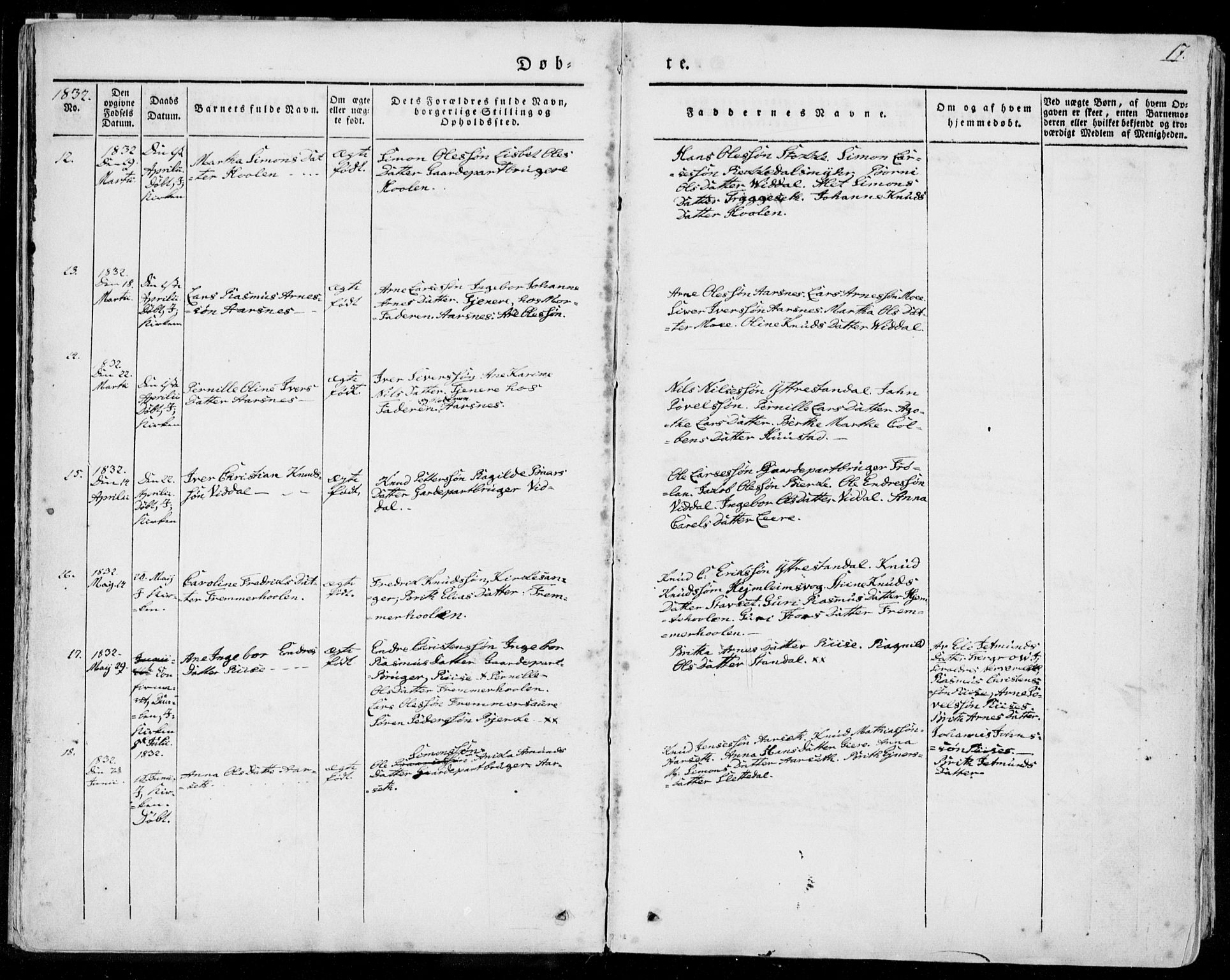 Ministerialprotokoller, klokkerbøker og fødselsregistre - Møre og Romsdal, AV/SAT-A-1454/515/L0208: Ministerialbok nr. 515A04, 1830-1846, s. 17