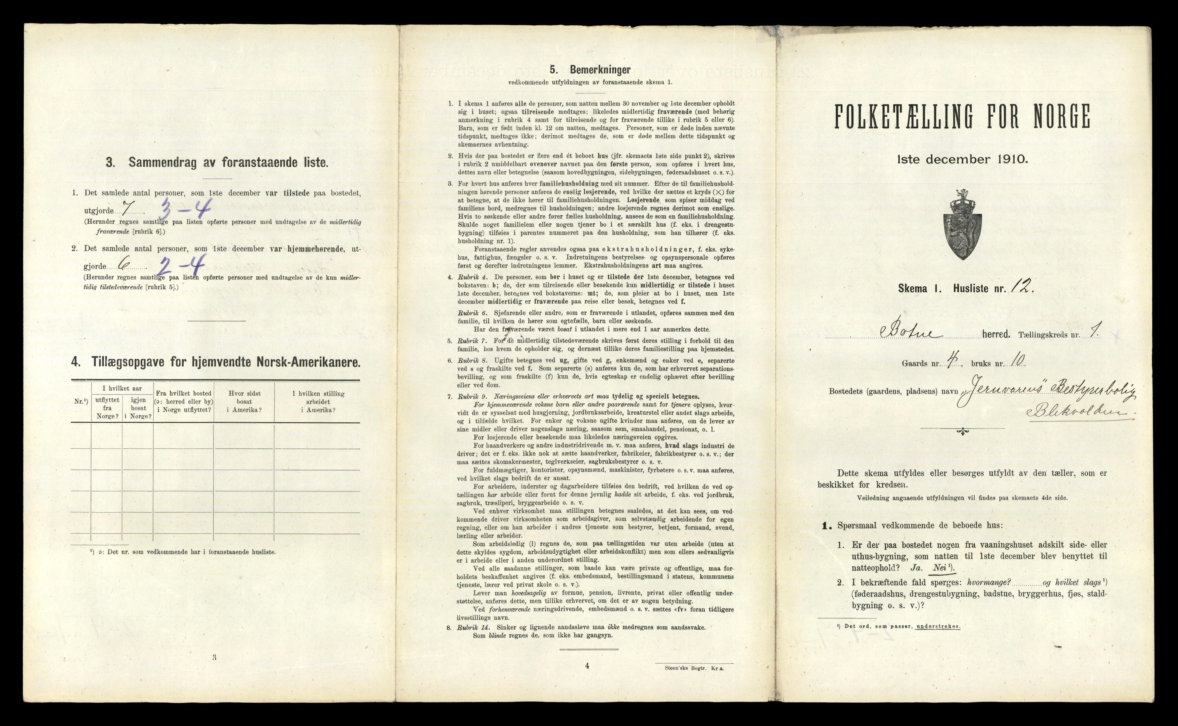RA, Folketelling 1910 for 0715 Botne herred, 1910, s. 48