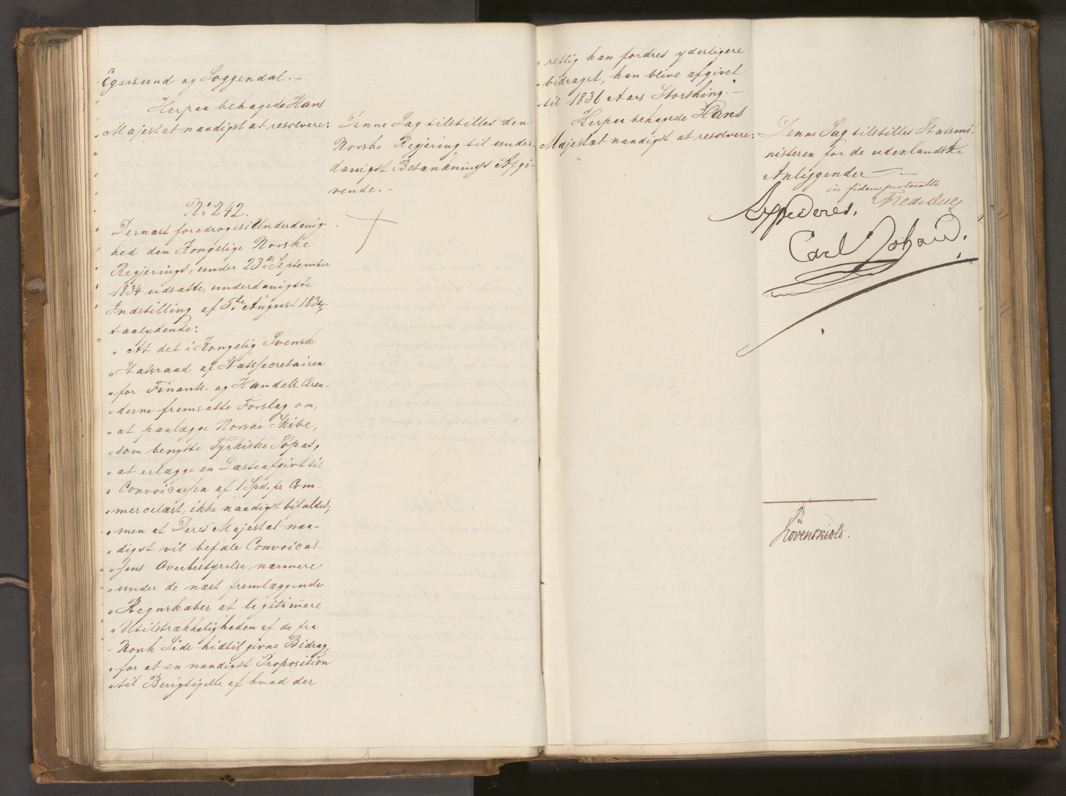 Statsrådssekretariatet, AV/RA-S-1001/A/Ab/L0040: Kgl. res. nr. 1-568, 1. halvår, 1835