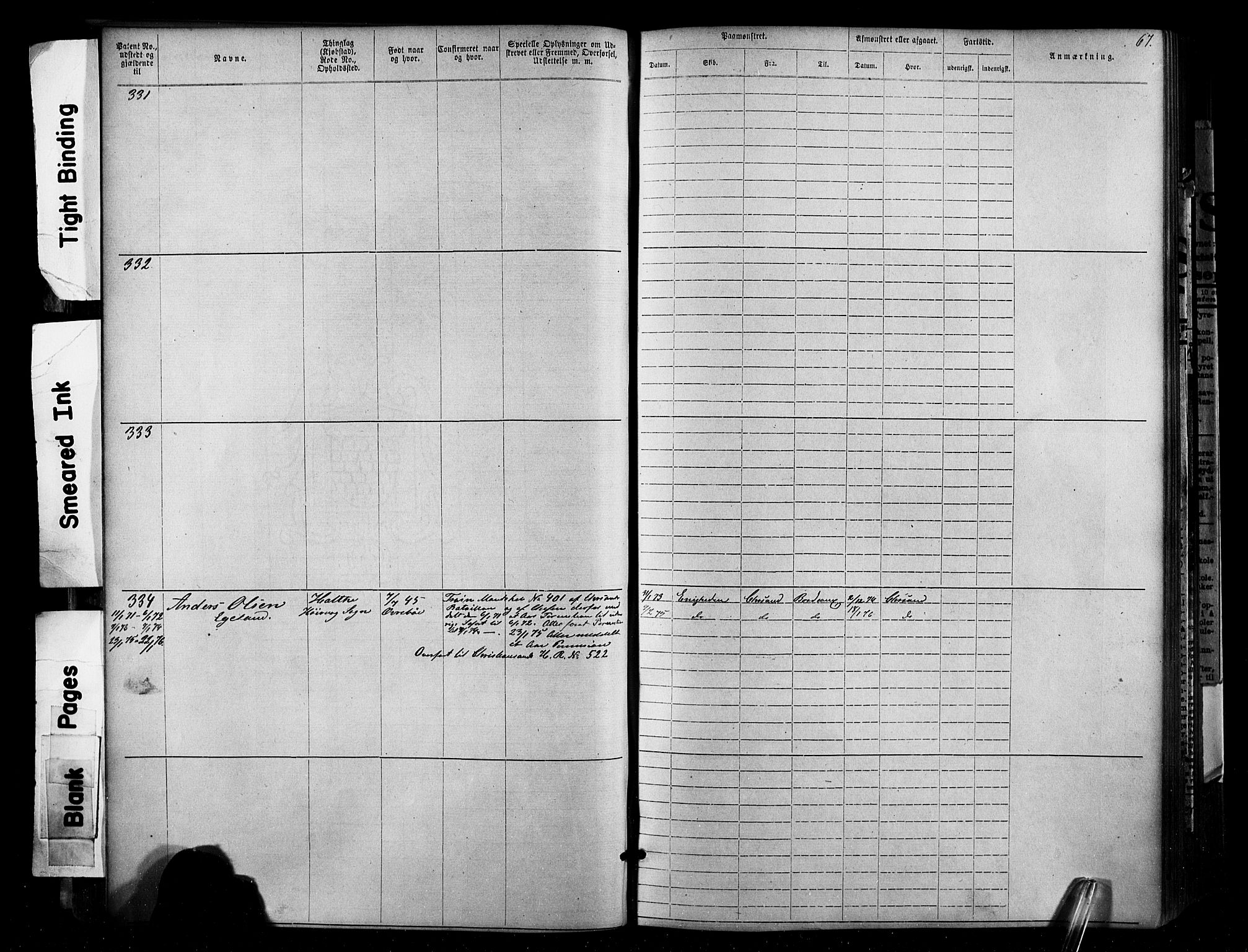 Lillesand mønstringskrets, SAK/2031-0014/F/Fa/L0002: Annotasjonsrulle nr 1-1910 med register, W-8, 1868-1891, s. 75