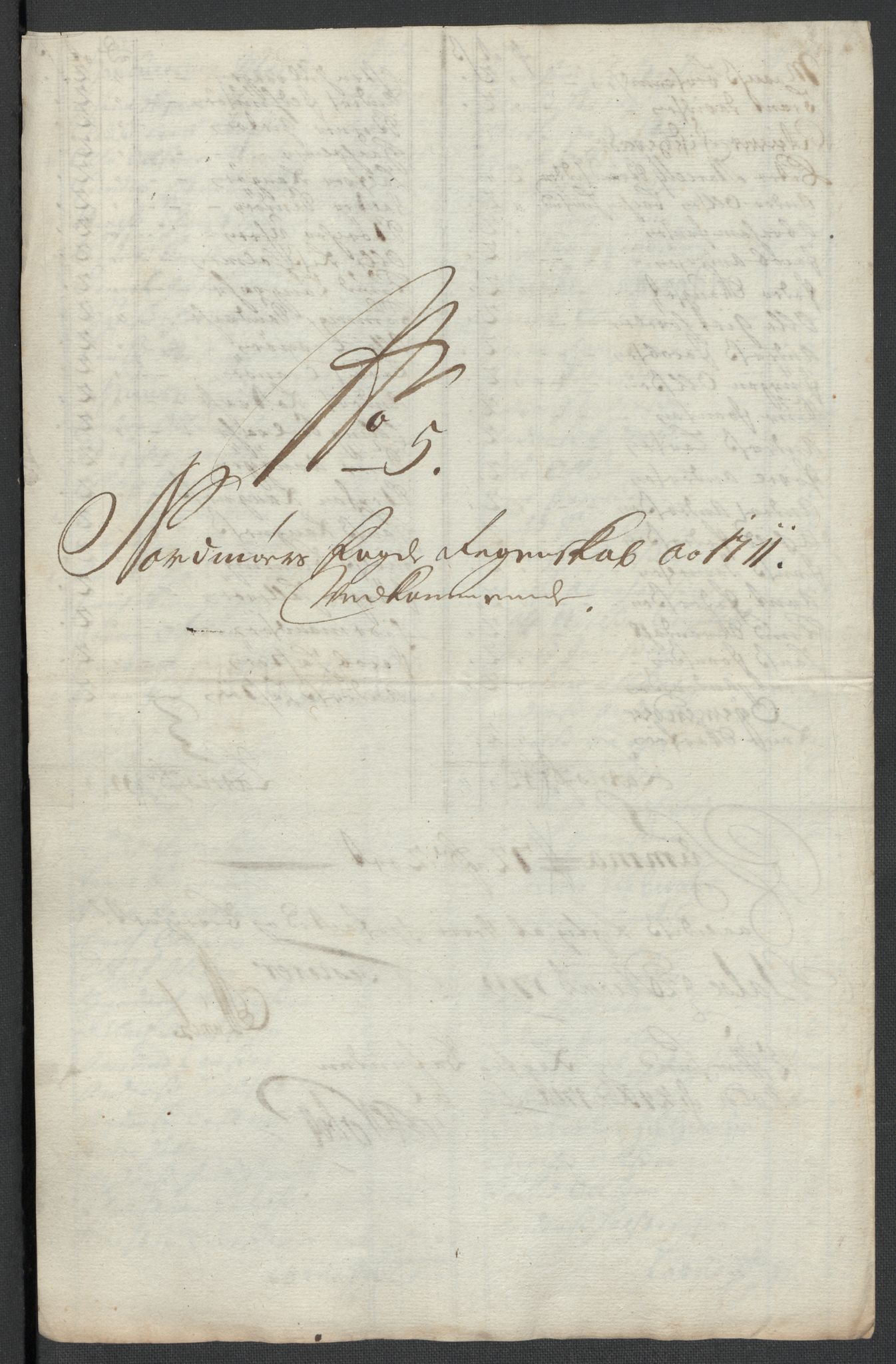 Rentekammeret inntil 1814, Reviderte regnskaper, Fogderegnskap, AV/RA-EA-4092/R56/L3745: Fogderegnskap Nordmøre, 1711, s. 94