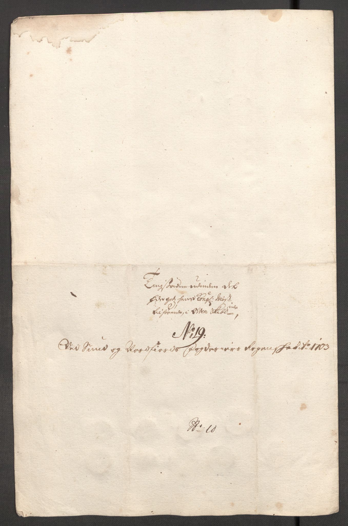 Rentekammeret inntil 1814, Reviderte regnskaper, Fogderegnskap, AV/RA-EA-4092/R53/L3427: Fogderegnskap Sunn- og Nordfjord, 1703, s. 283