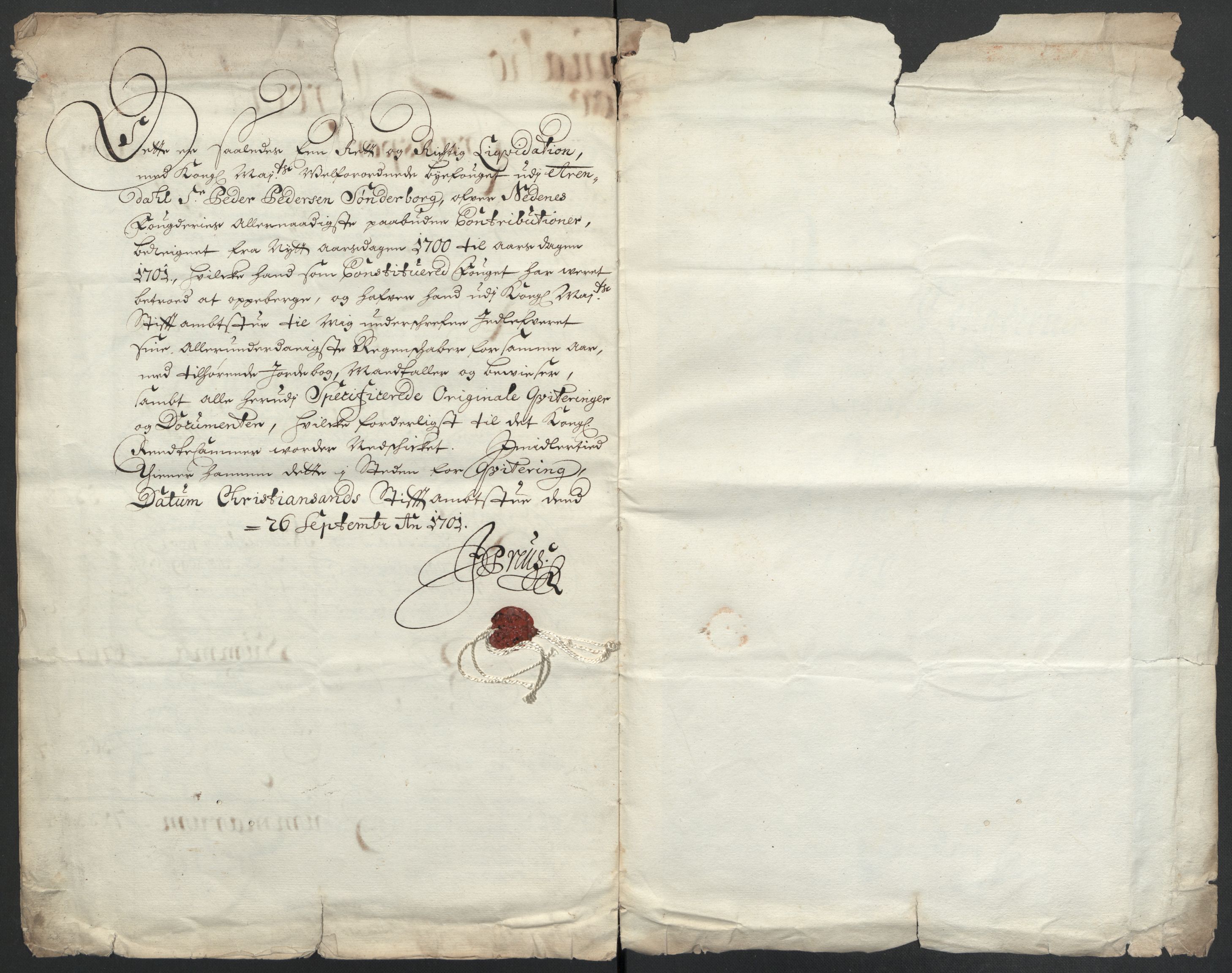 Rentekammeret inntil 1814, Reviderte regnskaper, Fogderegnskap, AV/RA-EA-4092/R39/L2315: Fogderegnskap Nedenes, 1700-1701, s. 9