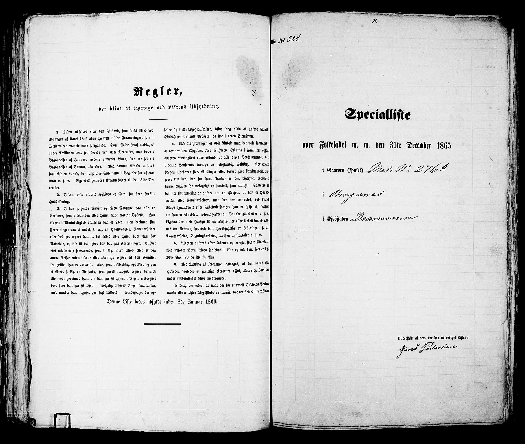 RA, Folketelling 1865 for 0602aB Bragernes prestegjeld i Drammen kjøpstad, 1865, s. 808