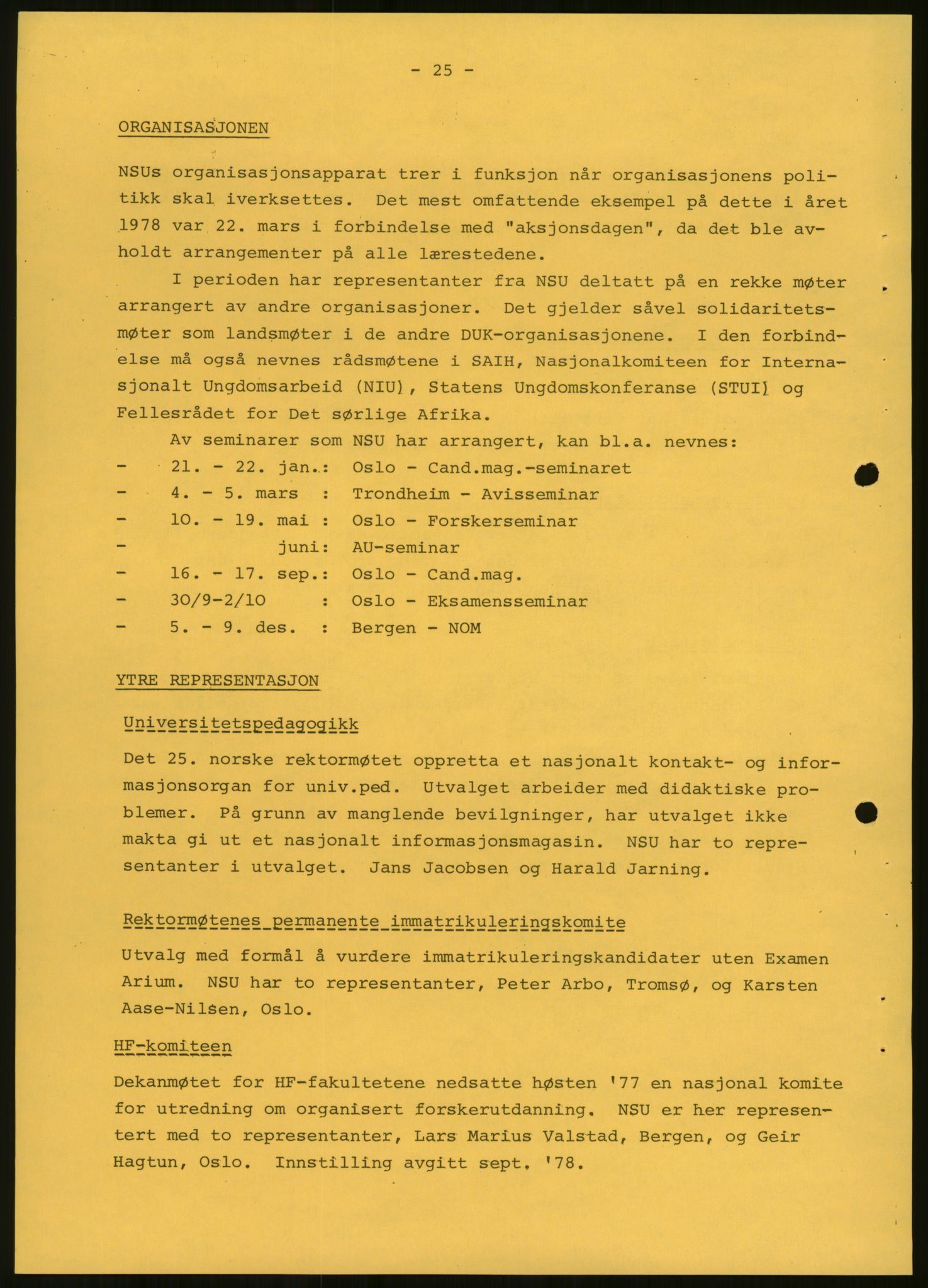 Norsk Studentunion, AV/RA-PA-0794/Fg/L0067: Landstinget, 1968-1979