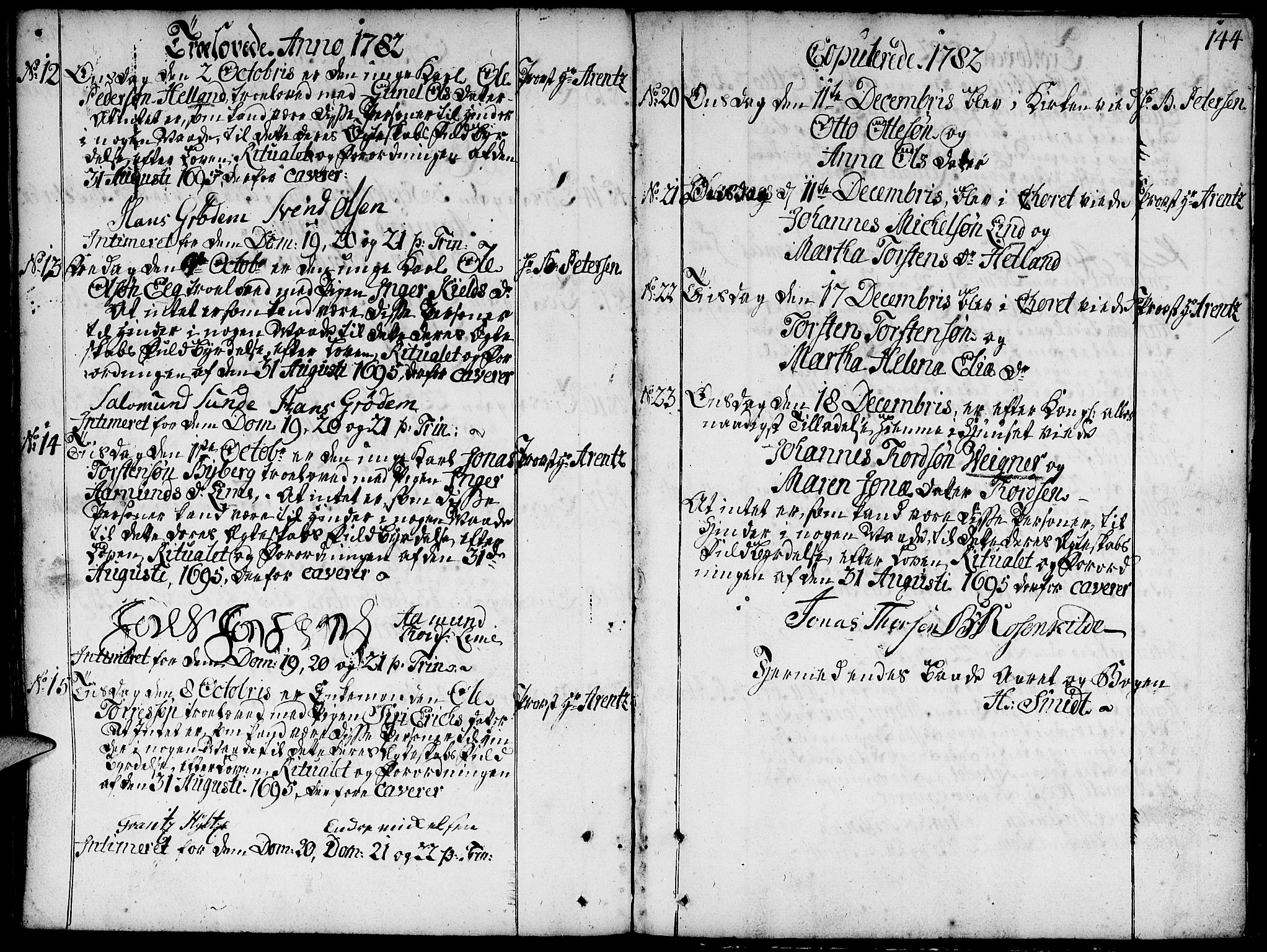 Domkirken sokneprestkontor, SAST/A-101812/001/30/30BA/L0004: Ministerialbok nr. A 4, 1744-1782, s. 144