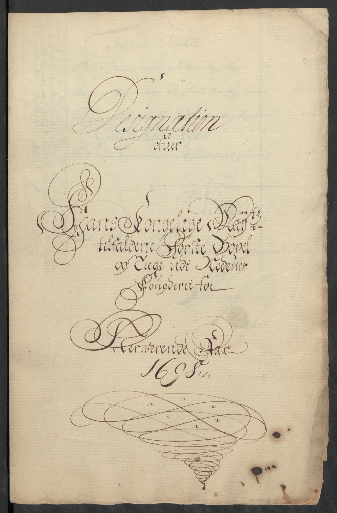 Rentekammeret inntil 1814, Reviderte regnskaper, Fogderegnskap, AV/RA-EA-4092/R39/L2314: Fogderegnskap Nedenes, 1698-1699, s. 36