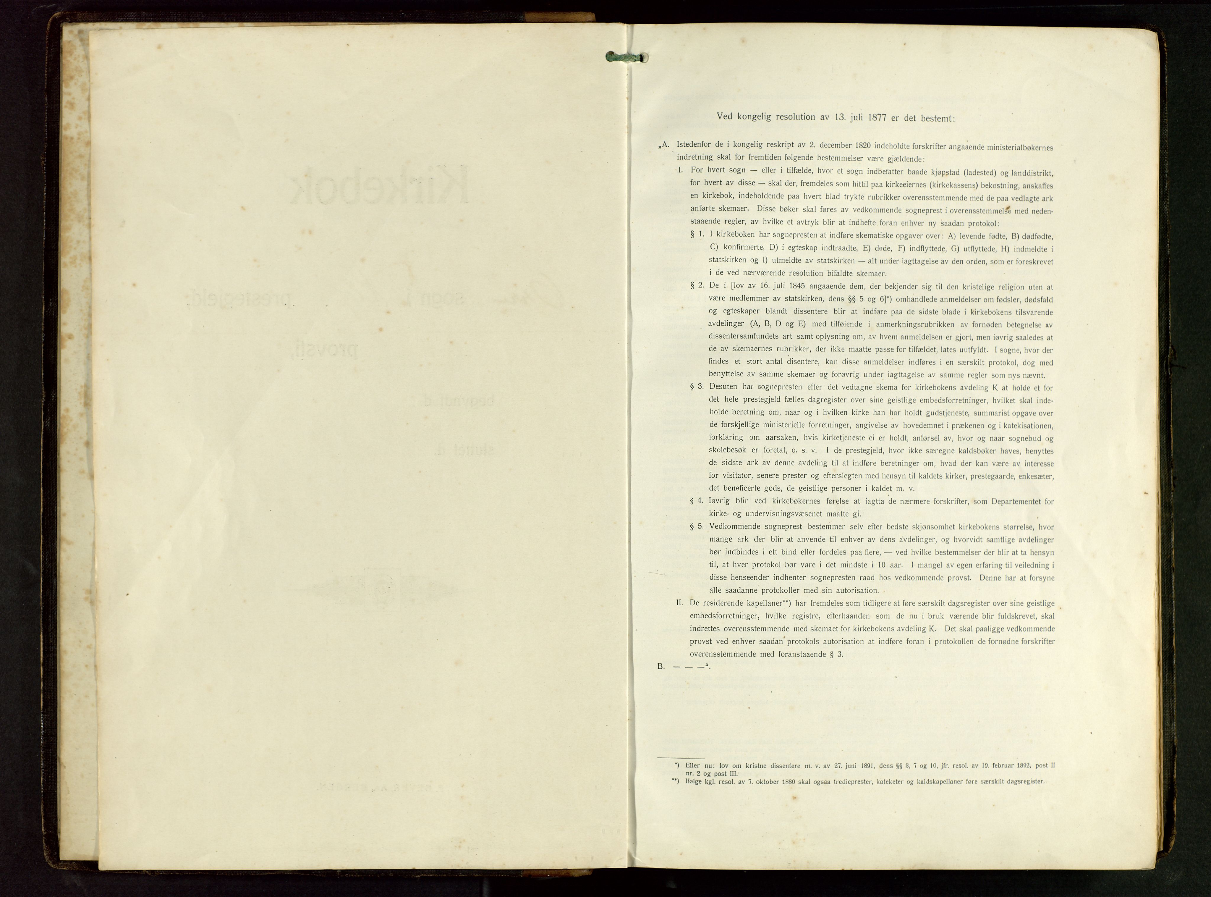 Klepp sokneprestkontor, AV/SAST-A-101803/001/3/30BB/L0008: Klokkerbok nr. B 8, 1918-1949