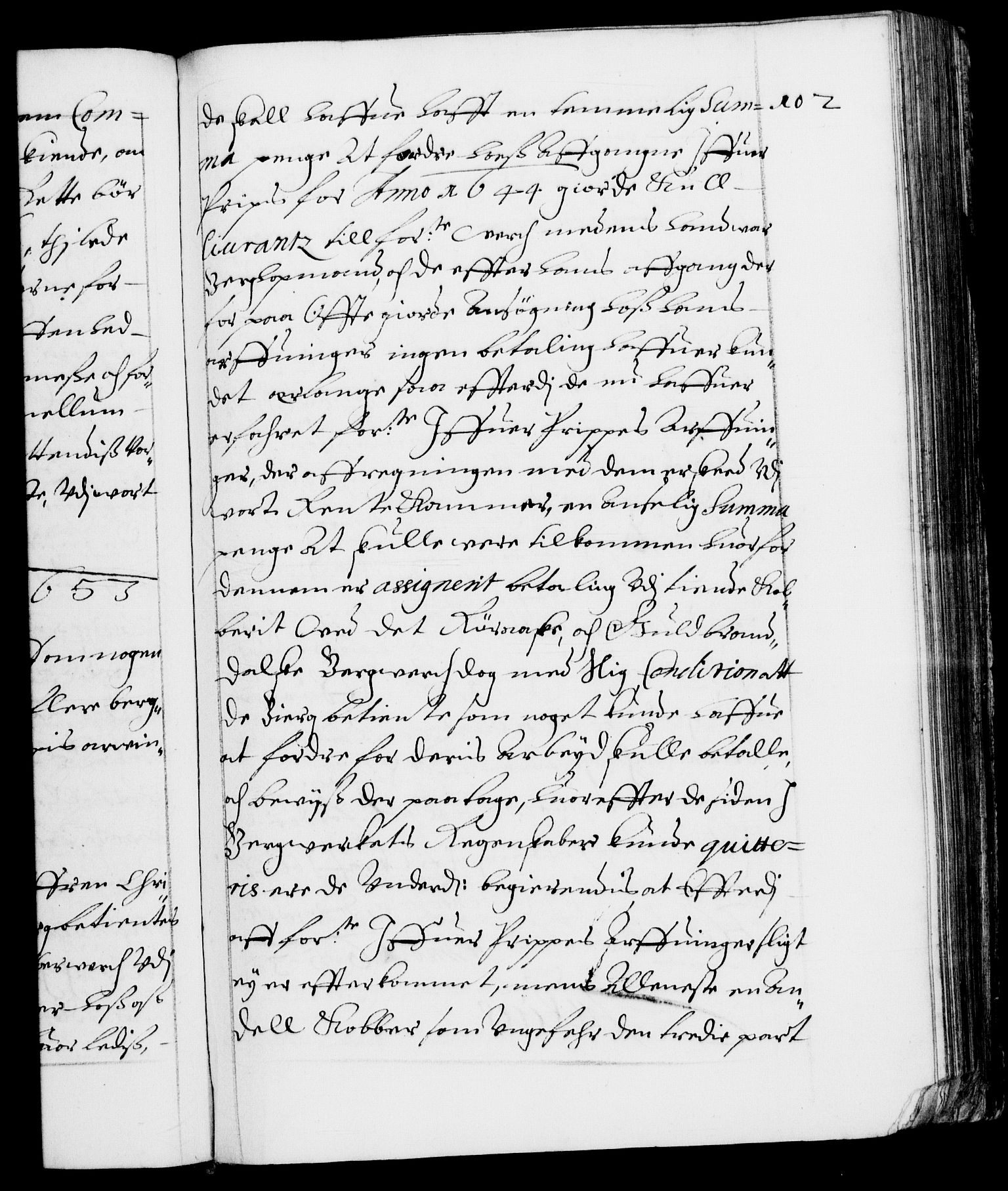Danske Kanselli 1572-1799, RA/EA-3023/F/Fc/Fca/Fcab/L0009: Norske tegnelser (mikrofilm), 1653-1656, s. 102a
