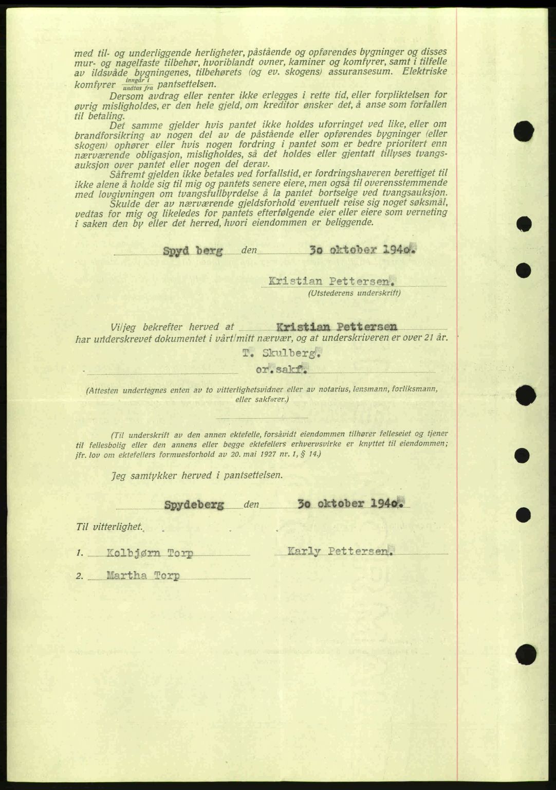 Moss sorenskriveri, SAO/A-10168: Pantebok nr. B10, 1940-1941, Dagboknr: 1475/1940