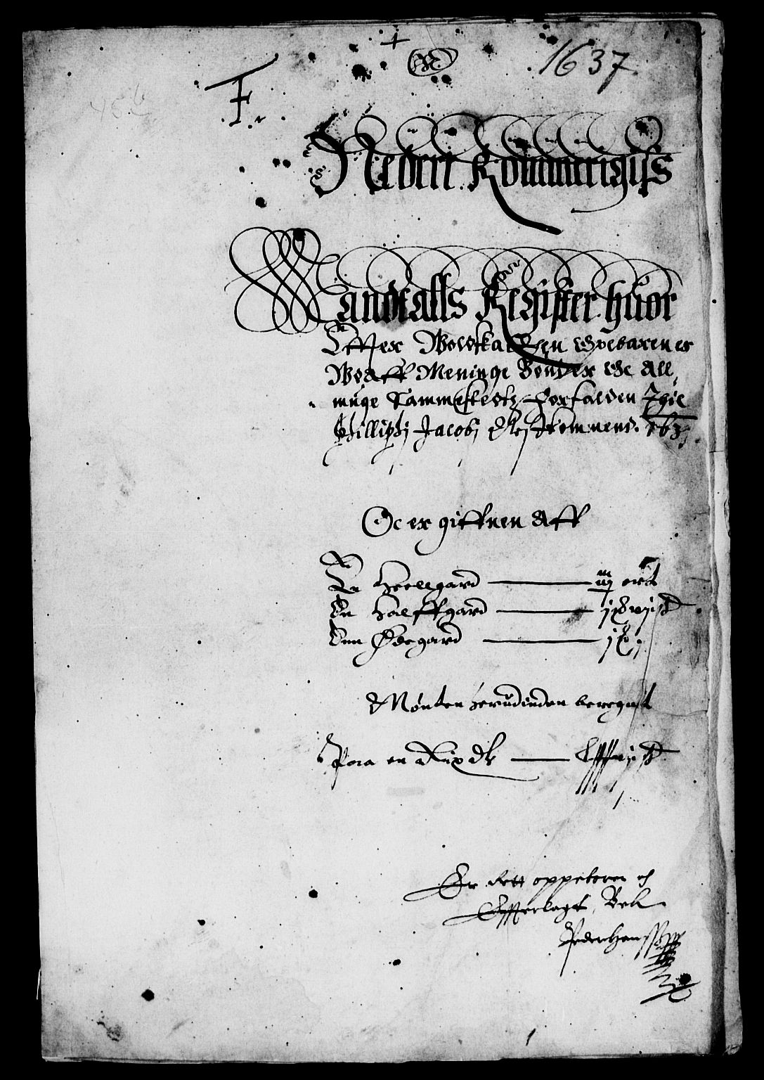 Rentekammeret inntil 1814, Reviderte regnskaper, Lensregnskaper, AV/RA-EA-5023/R/Rb/Rba/L0129: Akershus len, 1636-1637