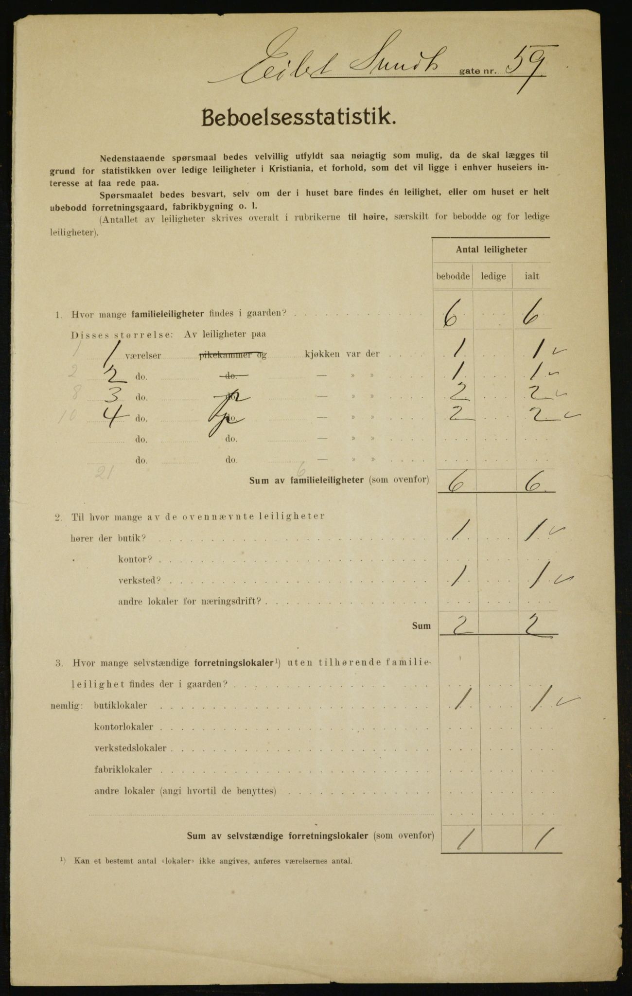OBA, Kommunal folketelling 1.2.1910 for Kristiania, 1910, s. 18377