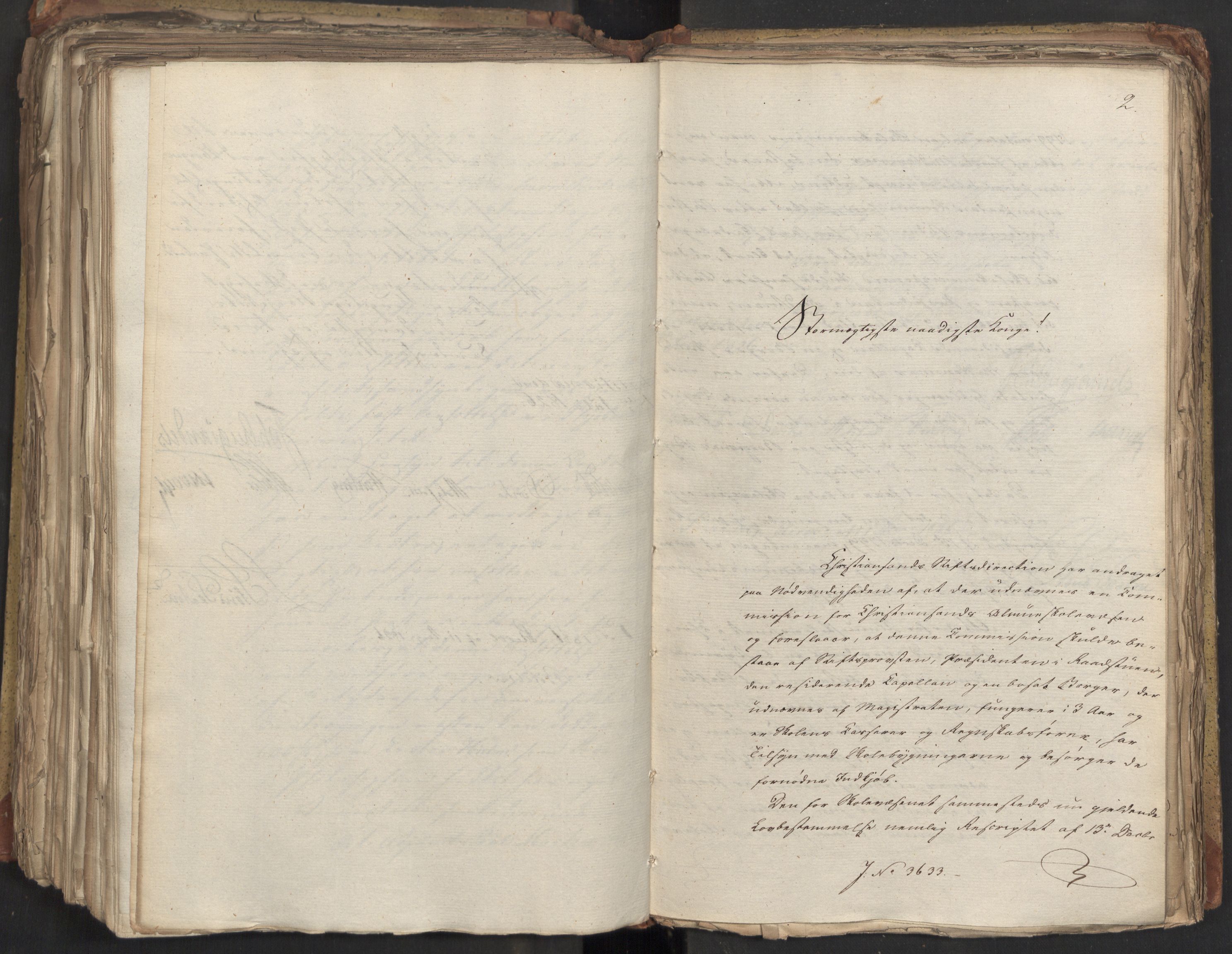 Statsrådsavdelingen i Stockholm, AV/RA-S-1003/D/Da/L0047: Regjeringsinnstillinger nr. 3501-3659, 1826, s. 360