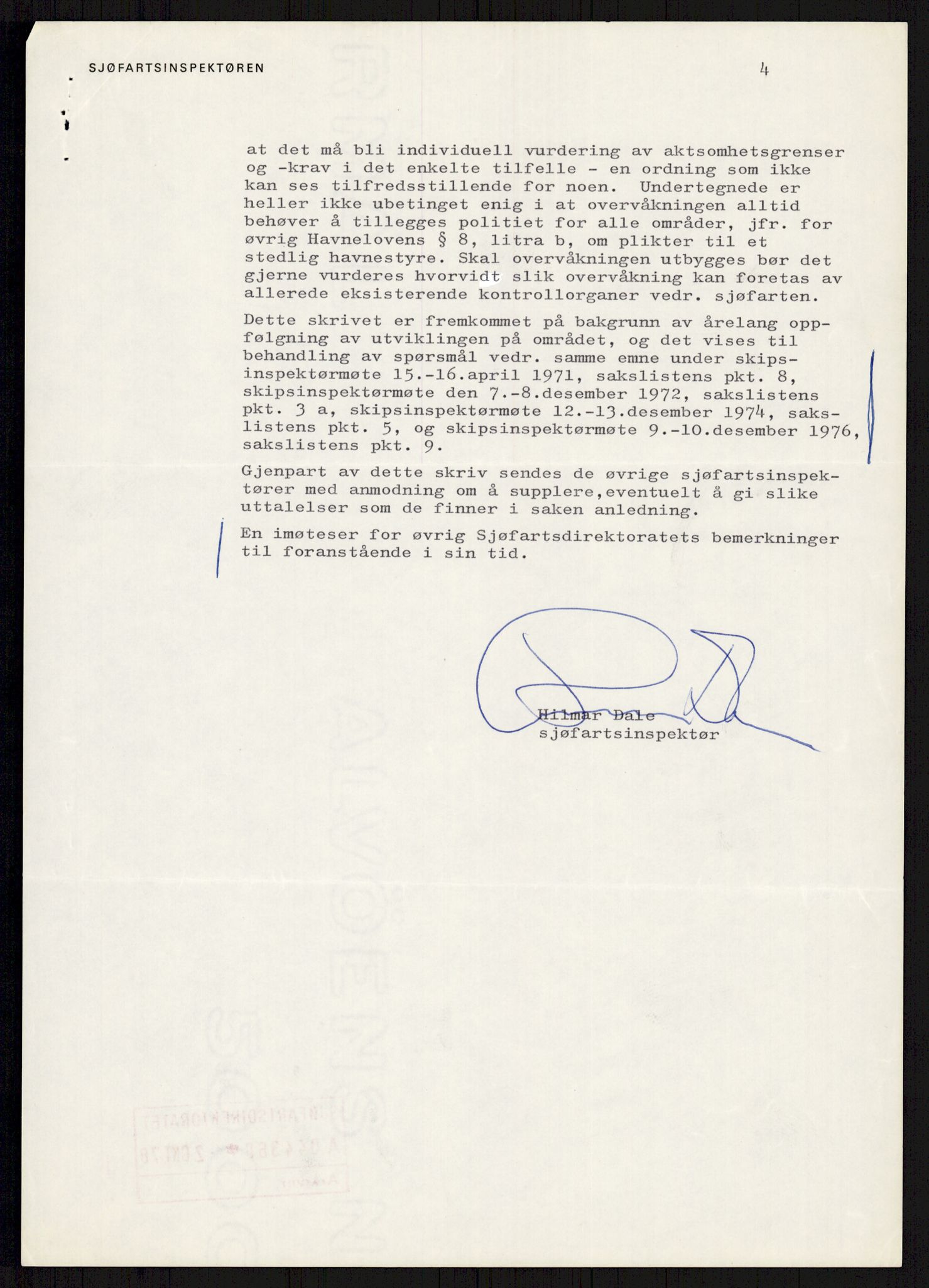 Sjøfartsdirektoratet med forløpere, generelt arkiv, AV/RA-S-1407/D/Du/Duc/L0641/0004: Skipskontrollen - Forskrifter    / Utleiebåter (2 mapper), 1977-1989, s. 564