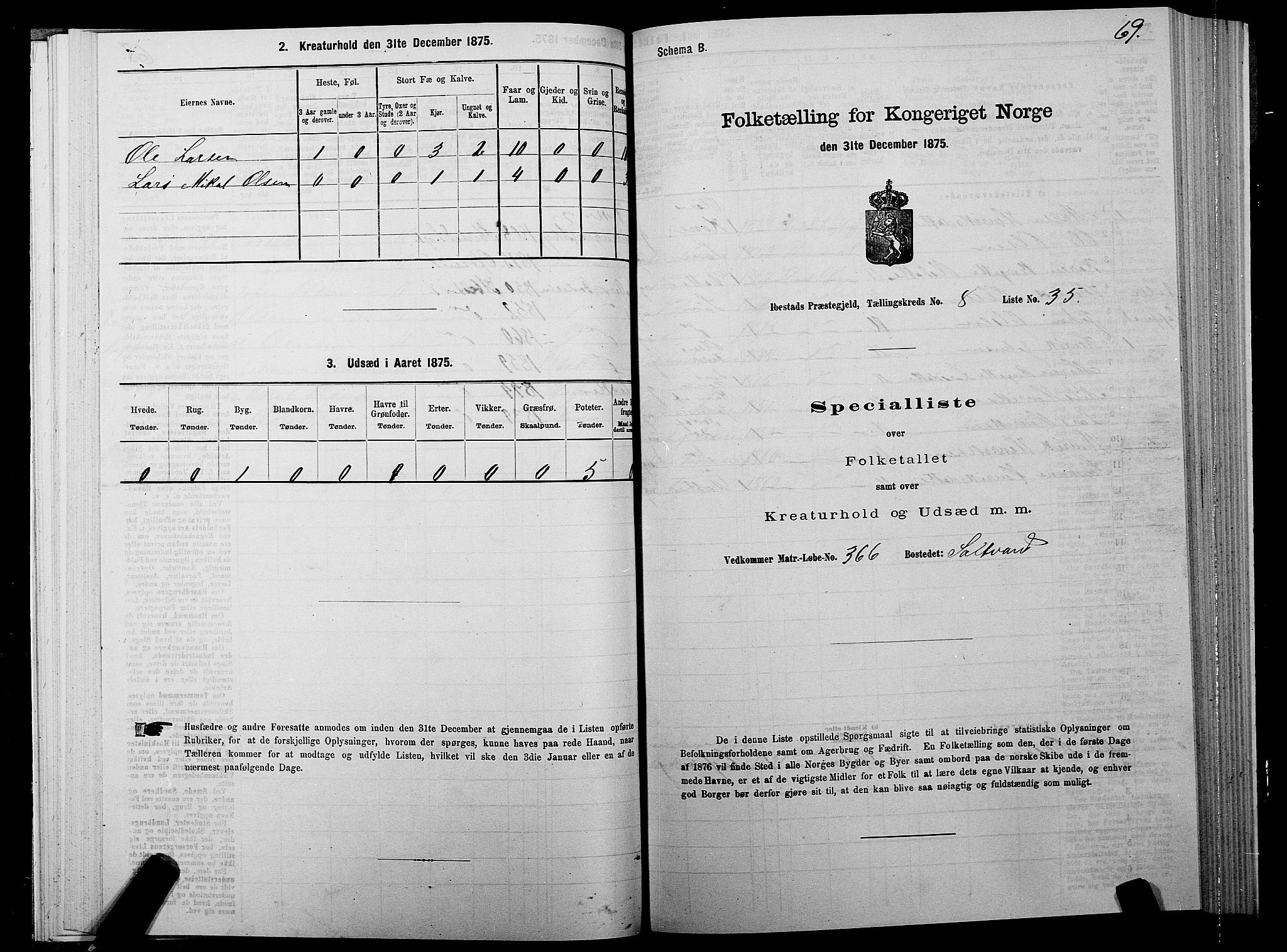 SATØ, Folketelling 1875 for 1917P Ibestad prestegjeld, 1875, s. 5069
