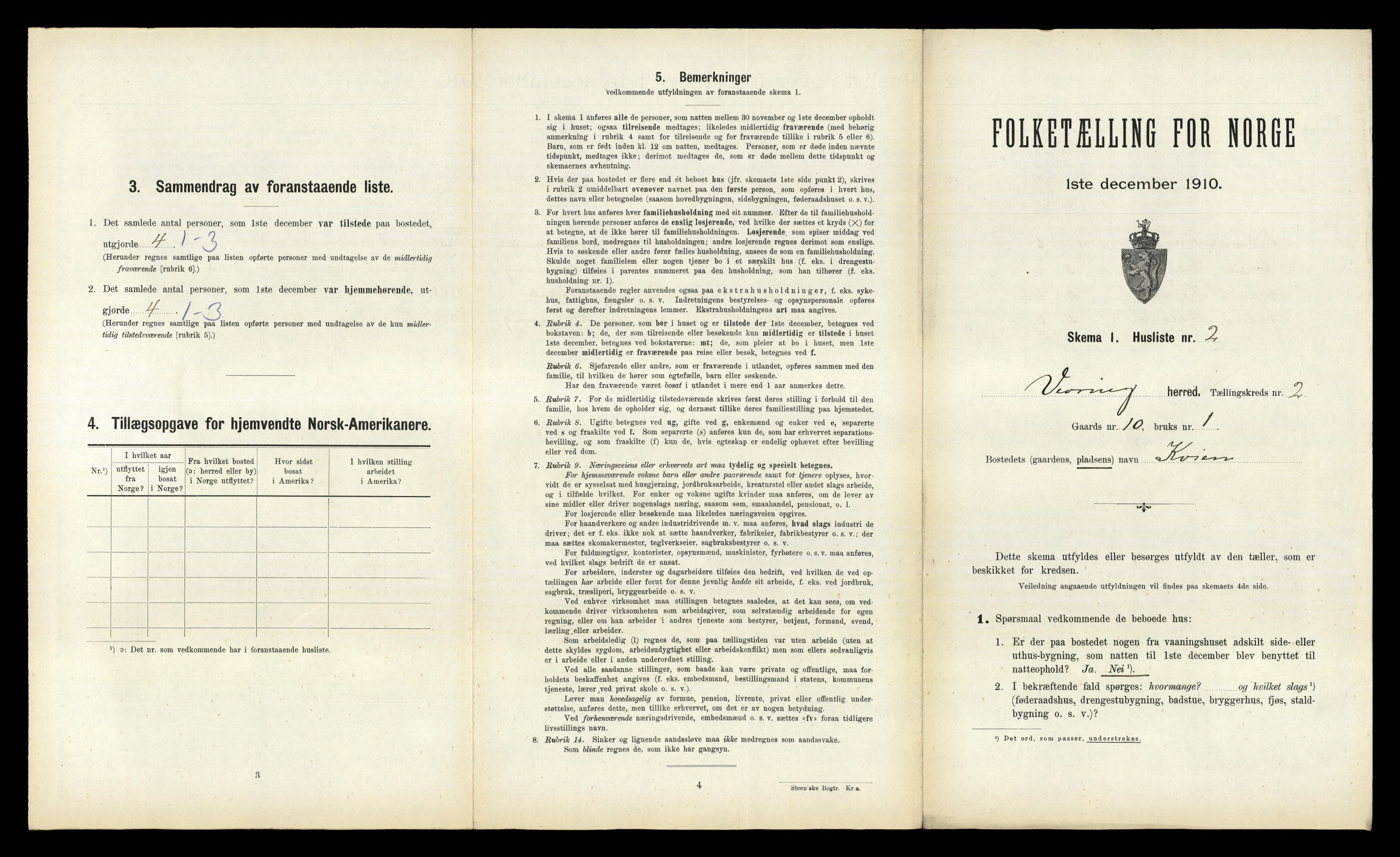 RA, Folketelling 1910 for 1434 Vevring herred, 1910, s. 129