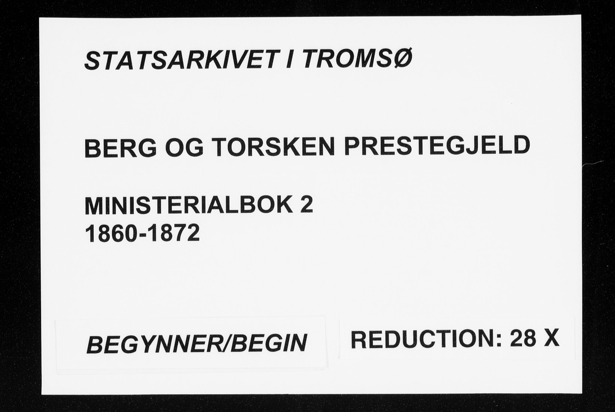 Berg sokneprestkontor, SATØ/S-1318/G/Ga/Gaa/L0002kirke: Ministerialbok nr. 2, 1860-1872