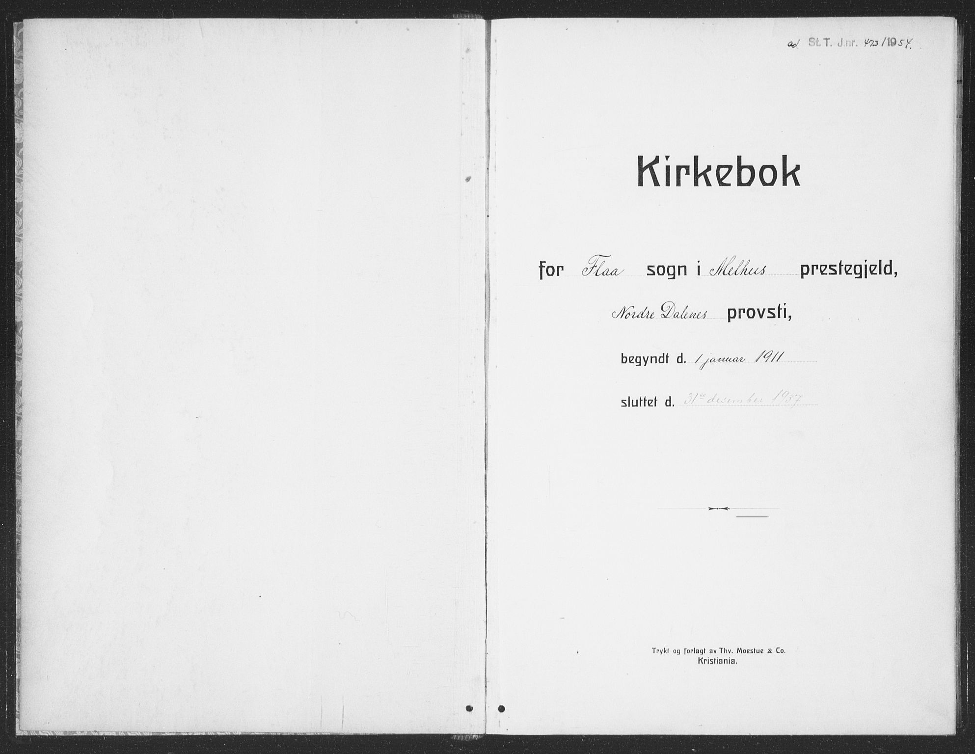 Ministerialprotokoller, klokkerbøker og fødselsregistre - Sør-Trøndelag, SAT/A-1456/693/L1124: Klokkerbok nr. 693C05, 1911-1941