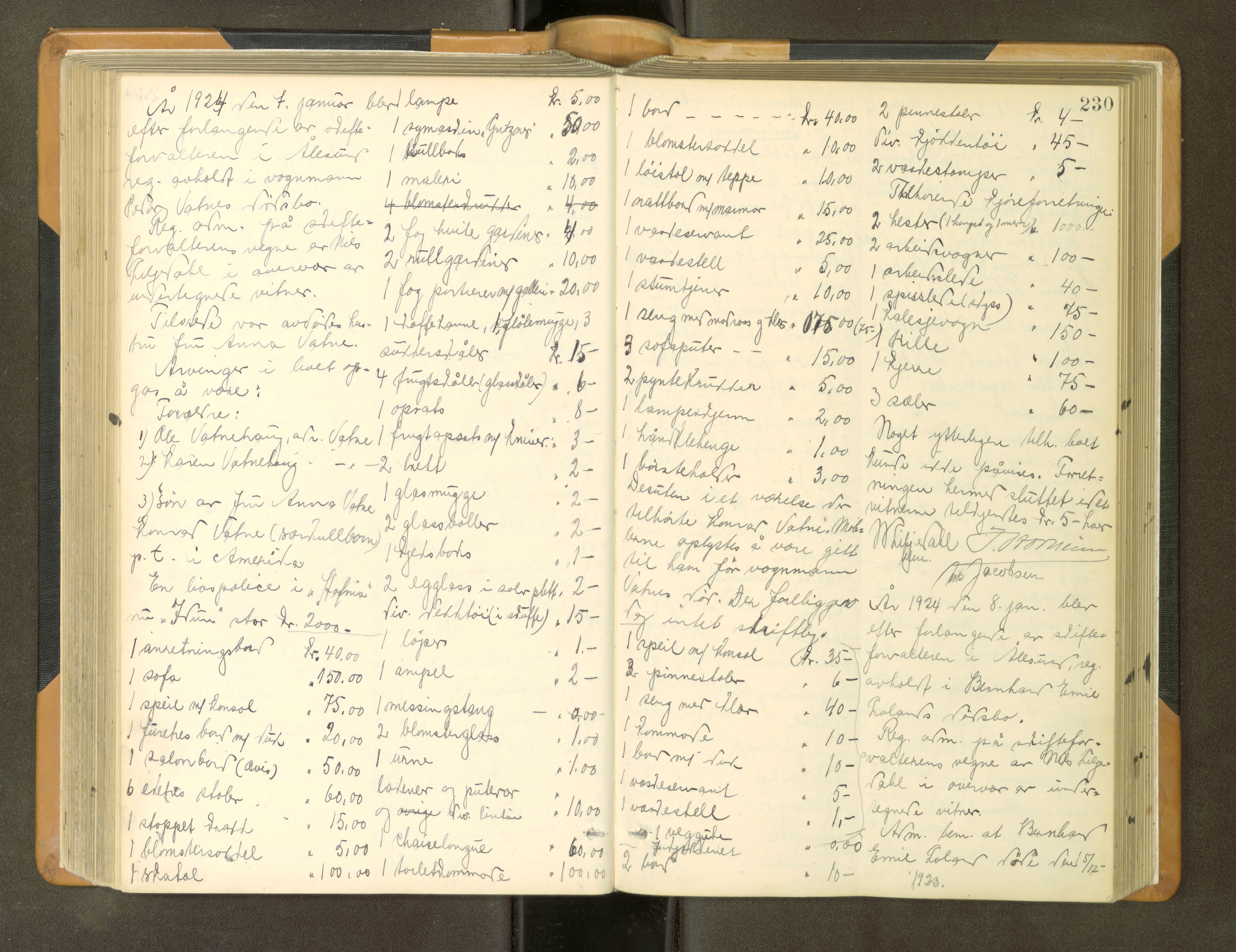 Ålesund byfogd, AV/SAT-A-4384/0001/03/03C/L0007: Registreringsprotokoll, 1915-1926, s. 230
