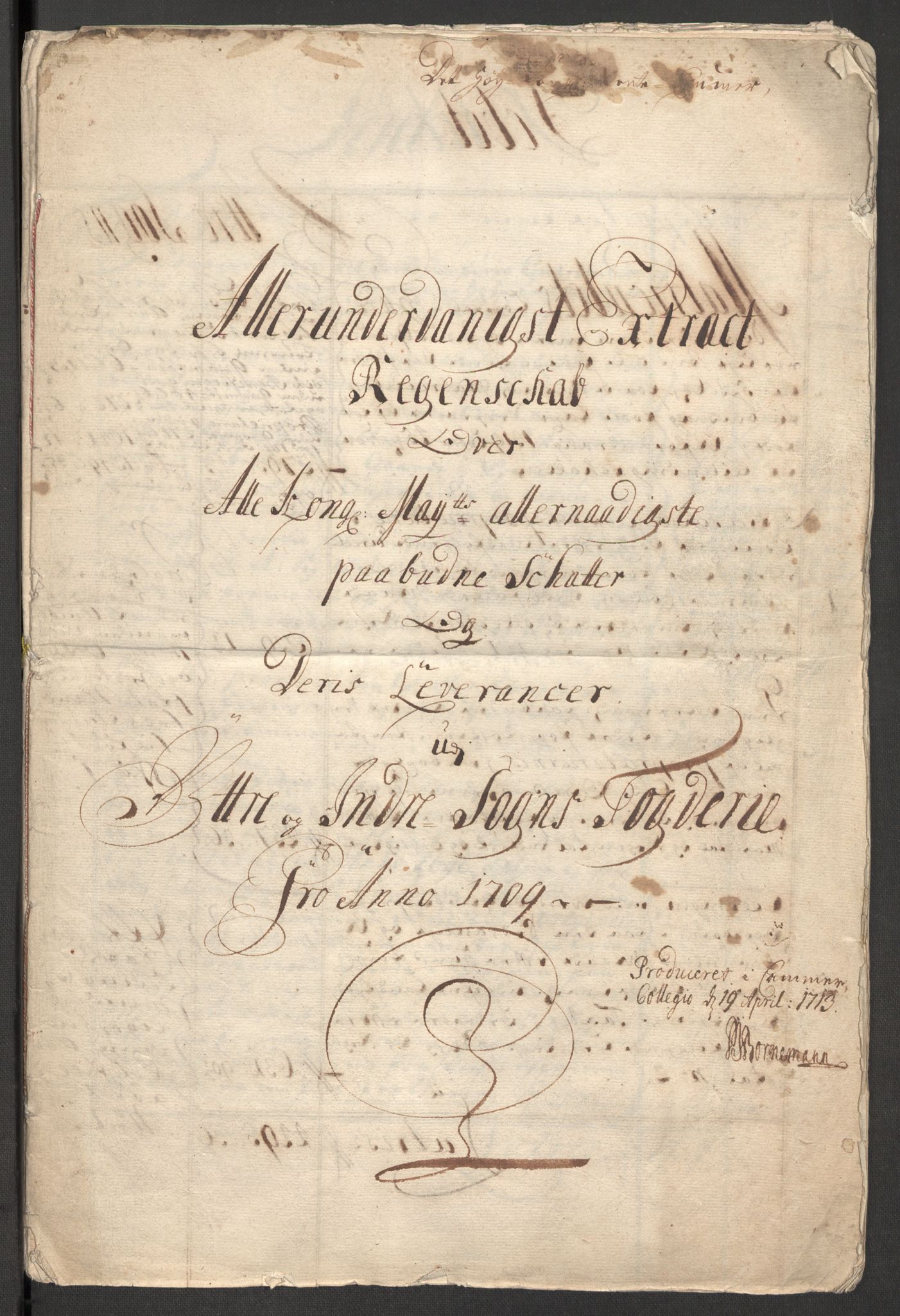 Rentekammeret inntil 1814, Reviderte regnskaper, Fogderegnskap, AV/RA-EA-4092/R52/L3316: Fogderegnskap Sogn, 1709-1710, s. 4