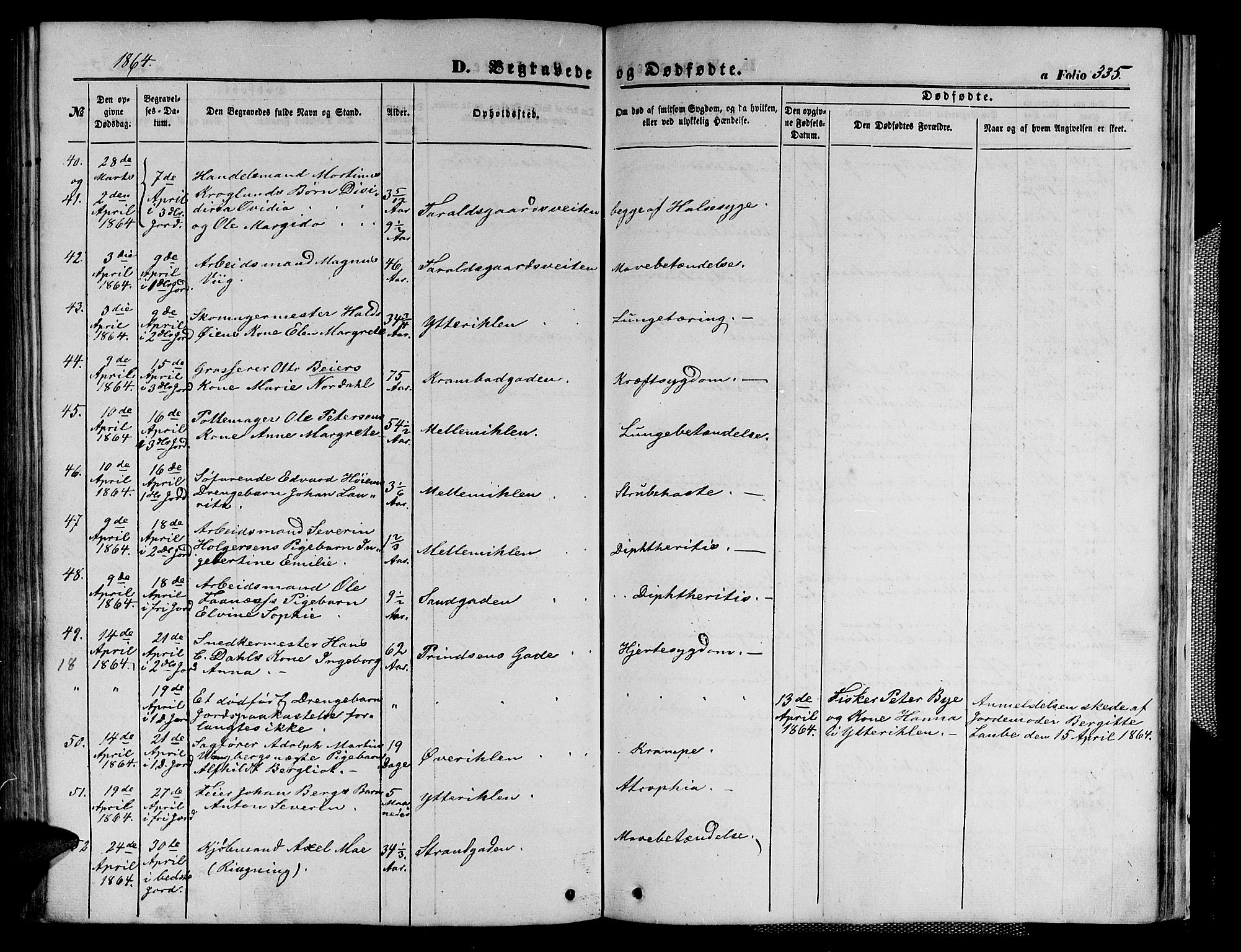 Ministerialprotokoller, klokkerbøker og fødselsregistre - Sør-Trøndelag, AV/SAT-A-1456/602/L0139: Klokkerbok nr. 602C07, 1859-1864, s. 335