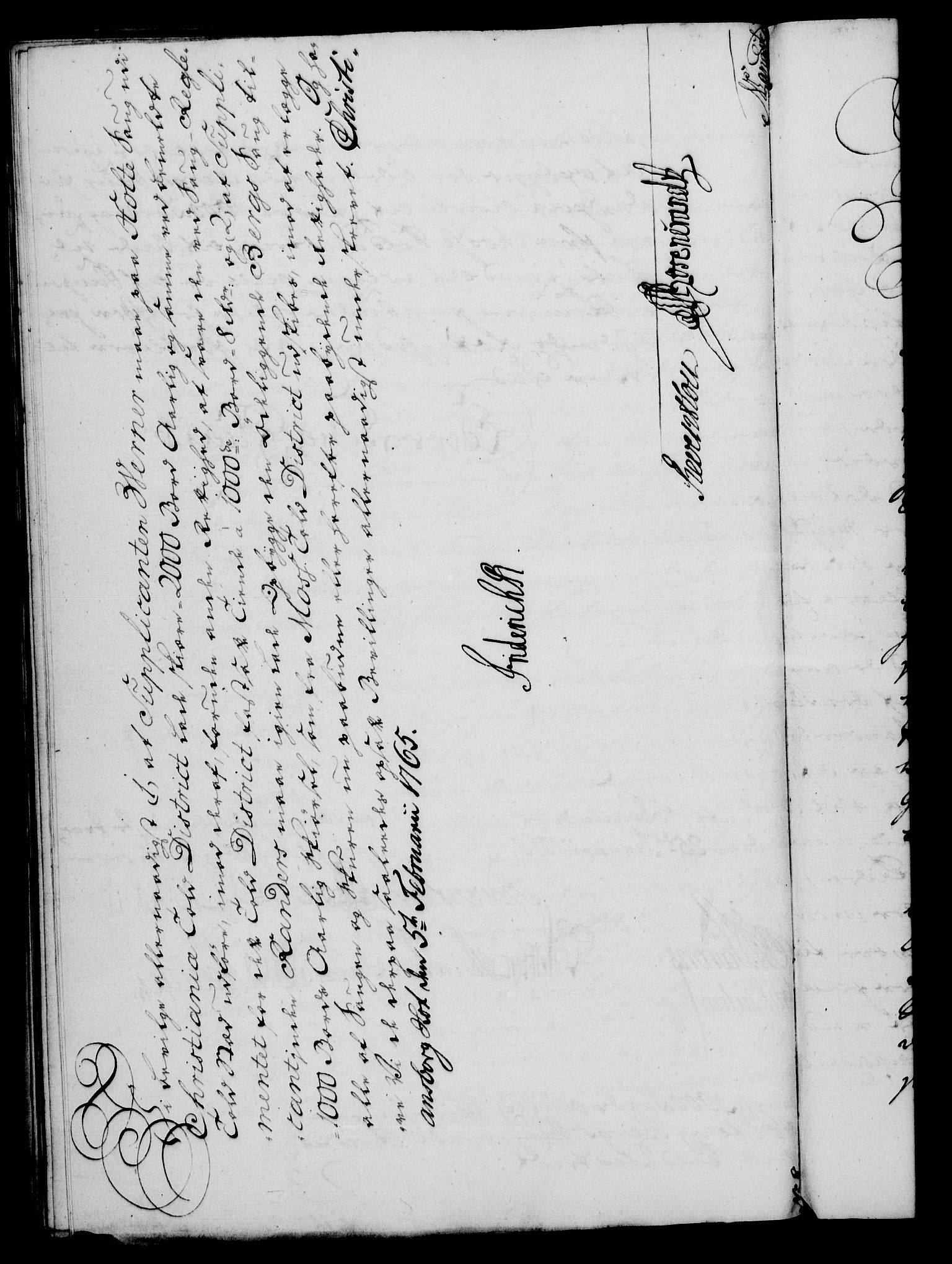 Rentekammeret, Kammerkanselliet, RA/EA-3111/G/Gf/Gfa/L0047: Norsk relasjons- og resolusjonsprotokoll (merket RK 52.47), 1765, s. 76