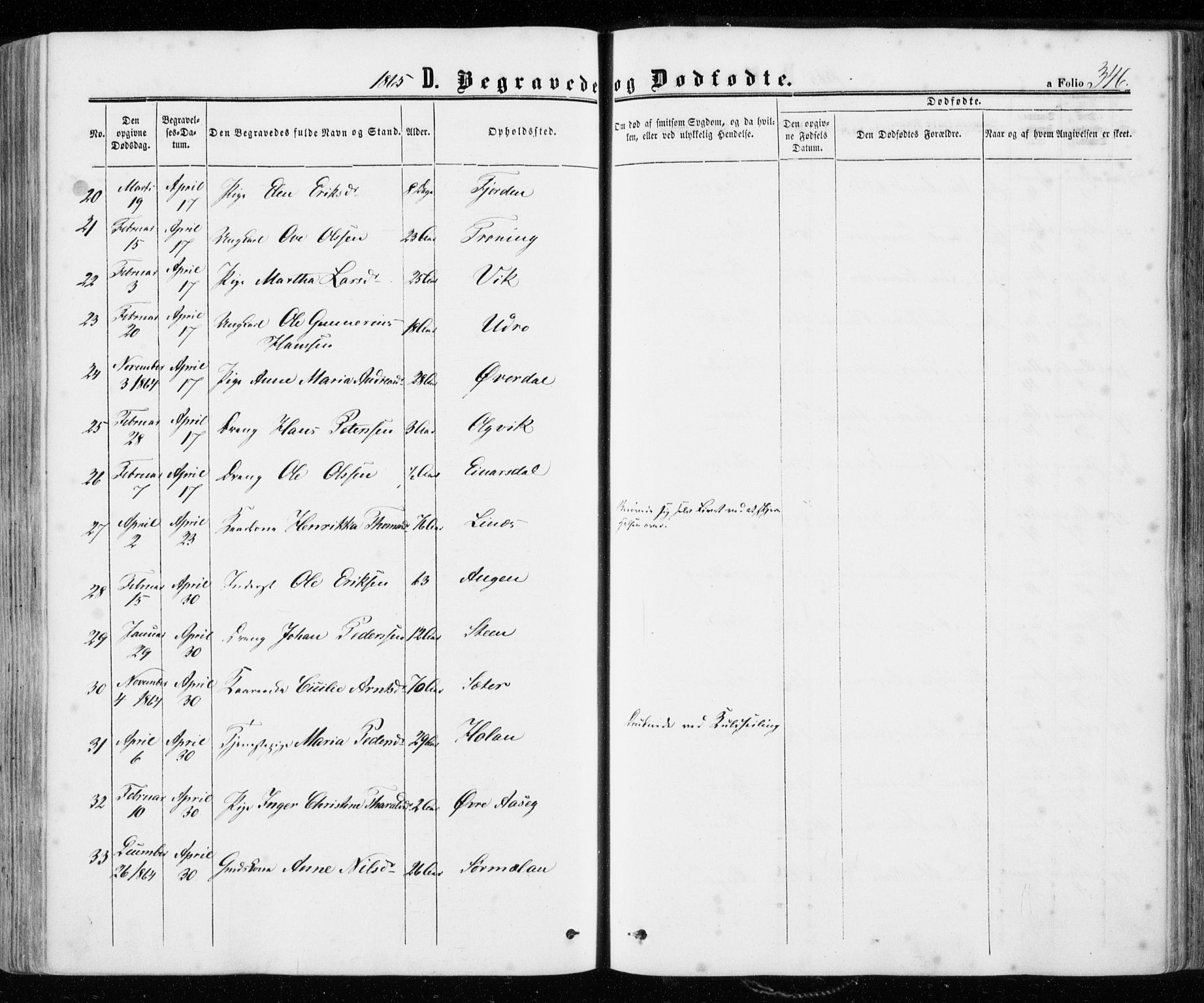 Ministerialprotokoller, klokkerbøker og fødselsregistre - Sør-Trøndelag, SAT/A-1456/657/L0705: Ministerialbok nr. 657A06, 1858-1867, s. 346