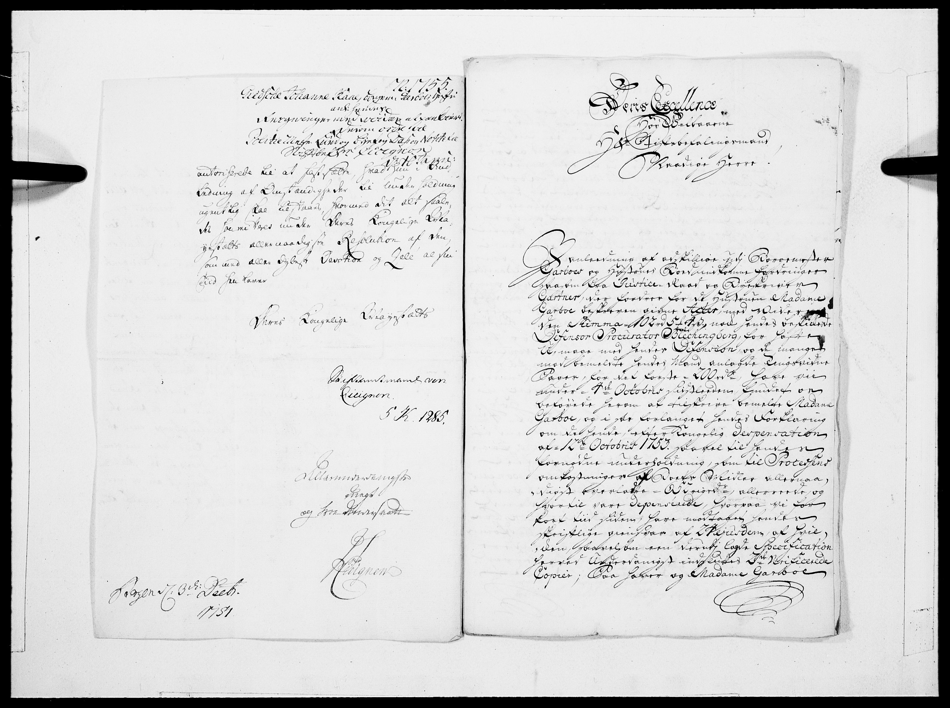 Danske Kanselli 1572-1799, AV/RA-EA-3023/F/Fc/Fcc/Fcca/L0168: Norske innlegg 1572-1799, 1755, s. 15