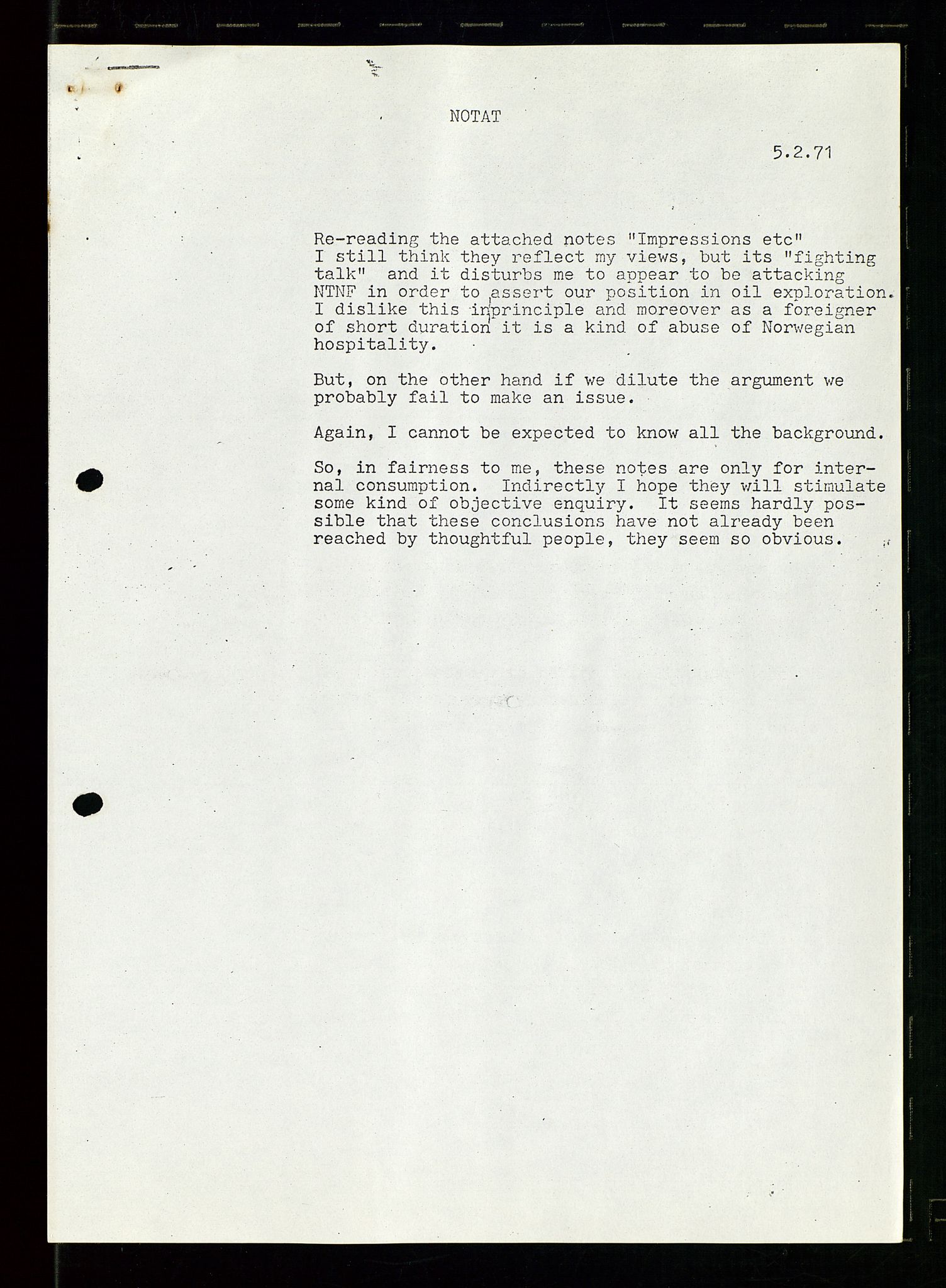 Industridepartementet, Oljekontoret, AV/SAST-A-101348/Dc/L0003: Ekofisk prosjekt, utbygging av Ekofiskfeltet, diverse, 1970-1972