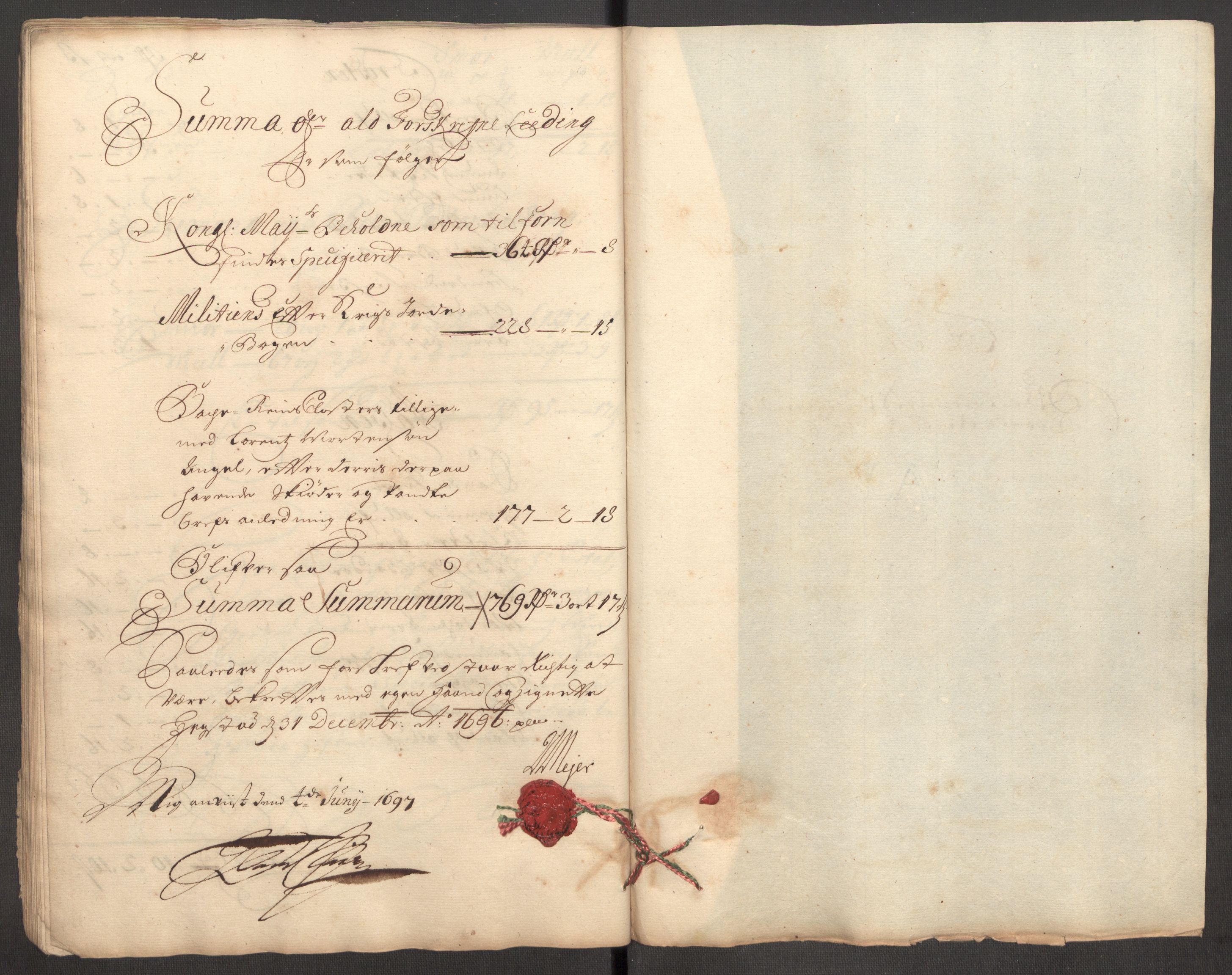 Rentekammeret inntil 1814, Reviderte regnskaper, Fogderegnskap, RA/EA-4092/R62/L4188: Fogderegnskap Stjørdal og Verdal, 1696, s. 51