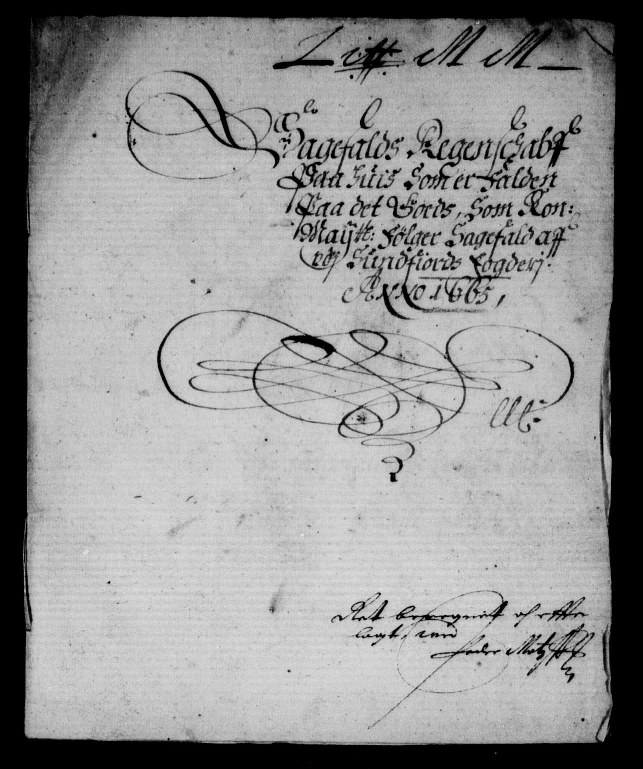 Rentekammeret inntil 1814, Reviderte regnskaper, Stiftamtstueregnskaper, Bergen stiftamt, AV/RA-EA-6043/R/Rc/L0018: Bergen stiftamt, 1665