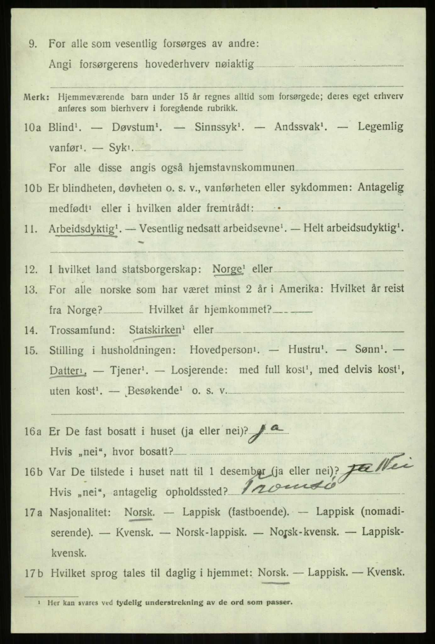 SATØ, Folketelling 1920 for 1936 Karlsøy herred, 1920, s. 2044