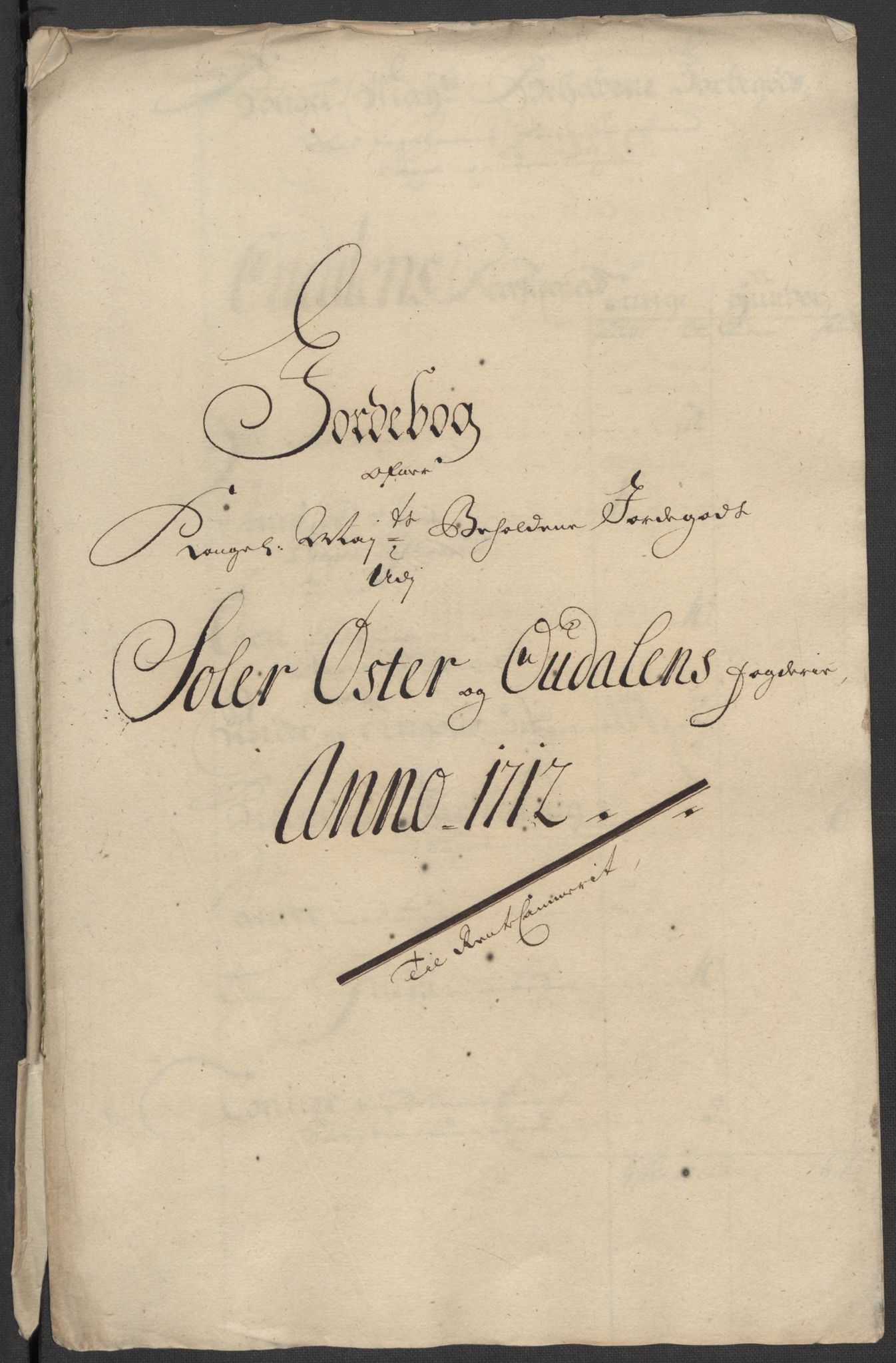 Rentekammeret inntil 1814, Reviderte regnskaper, Fogderegnskap, AV/RA-EA-4092/R13/L0849: Fogderegnskap Solør, Odal og Østerdal, 1712, s. 225