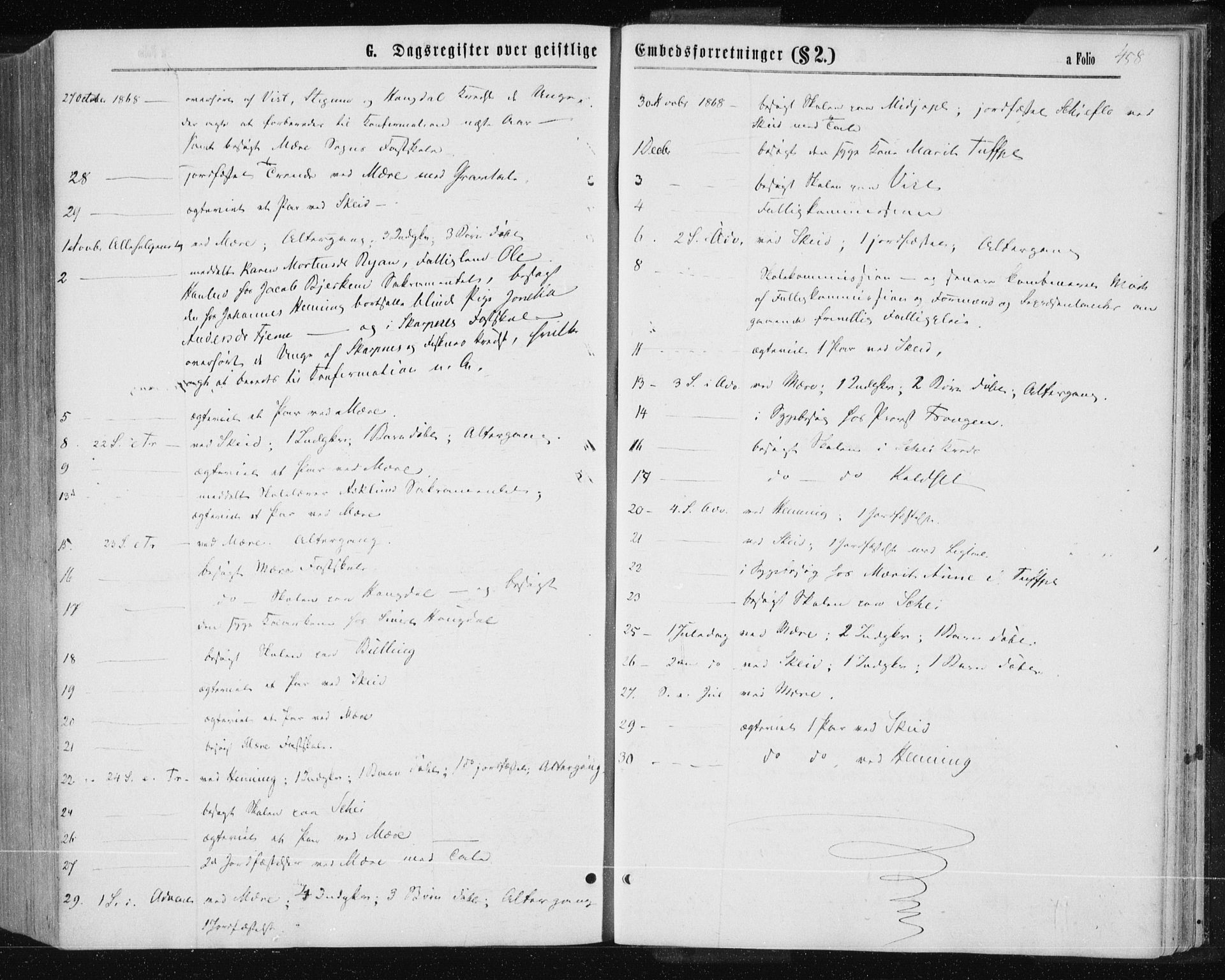 Ministerialprotokoller, klokkerbøker og fødselsregistre - Nord-Trøndelag, AV/SAT-A-1458/735/L0345: Ministerialbok nr. 735A08 /1, 1863-1872, s. 458