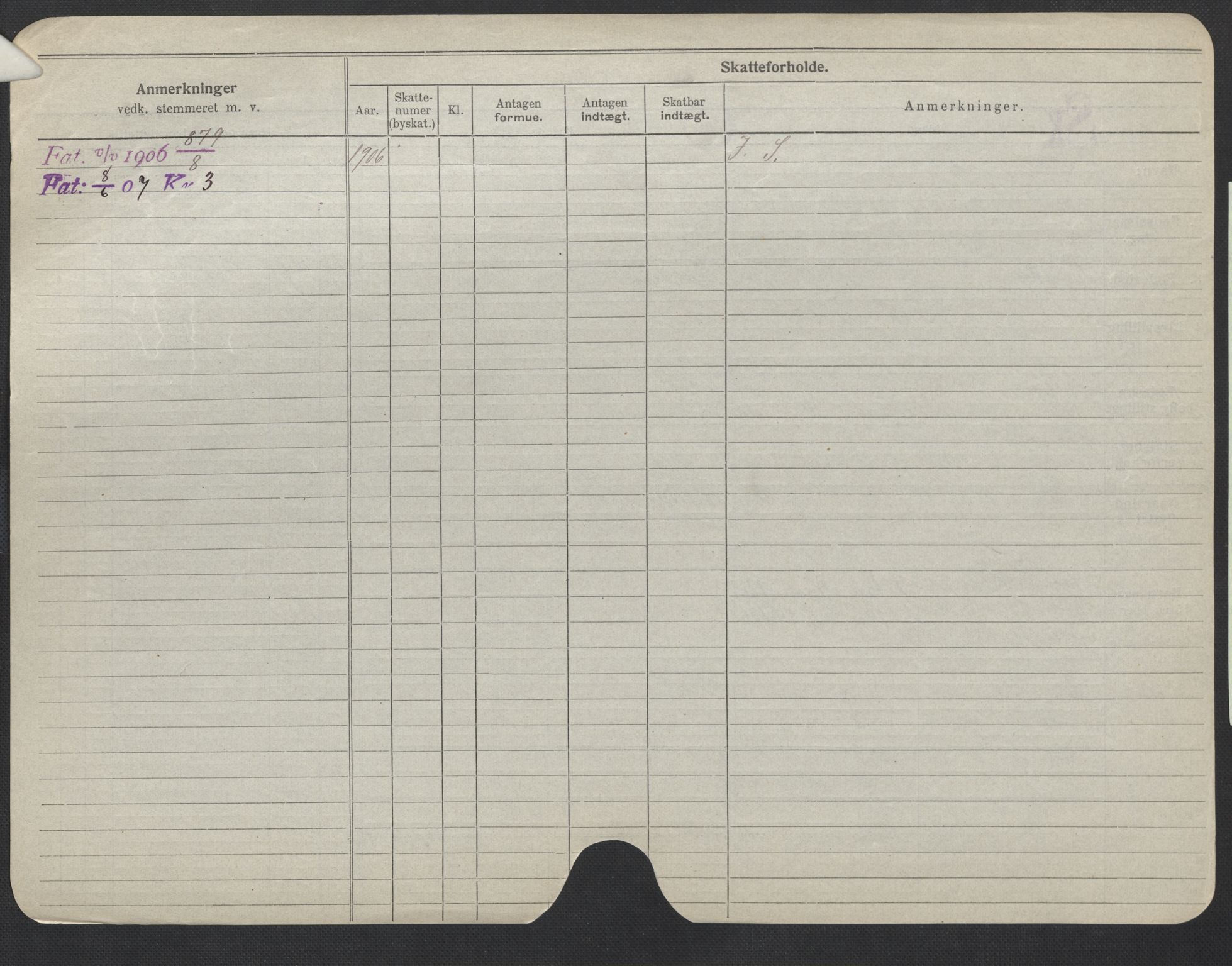 Oslo folkeregister, Registerkort, SAO/A-11715/F/Fa/Fac/L0008: Menn, 1906-1914, s. 301b