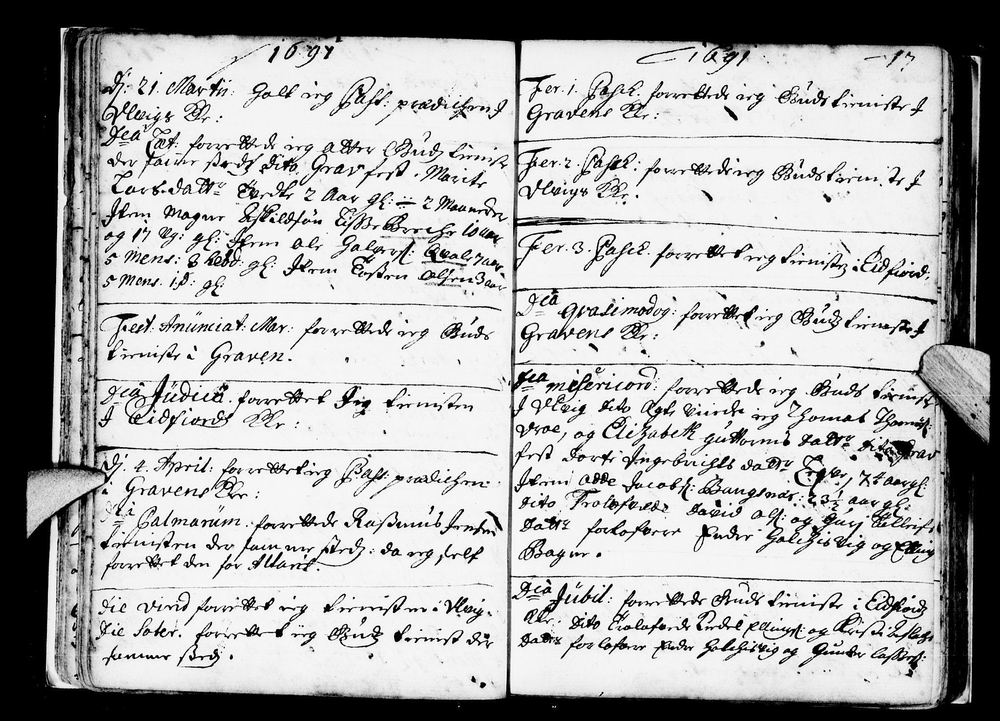 Ulvik sokneprestembete, AV/SAB-A-78801/H/Haa: Ministerialbok nr. A 2, 1689-1706, s. 17